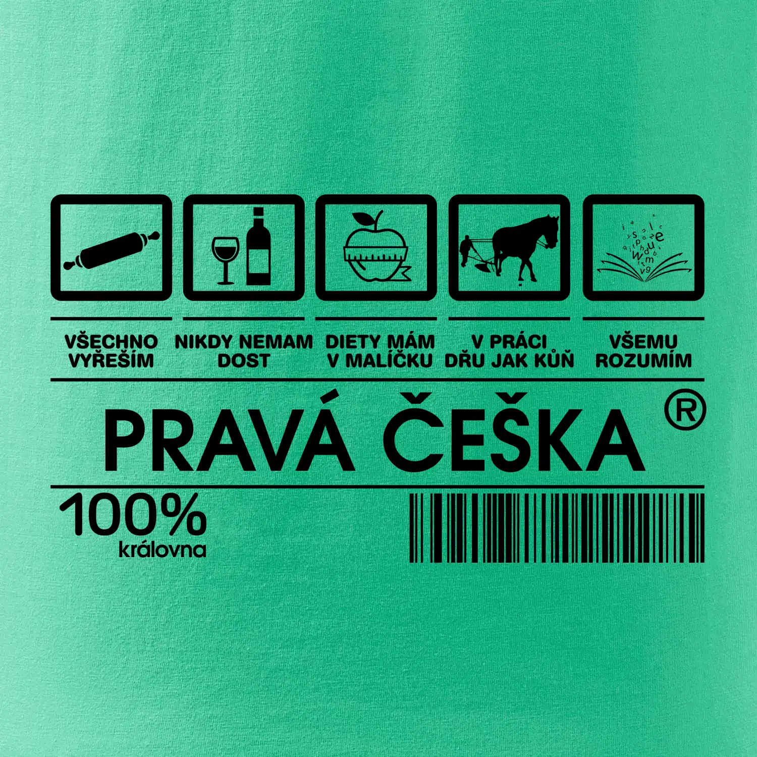 Čárový kód  - Pravá Češka