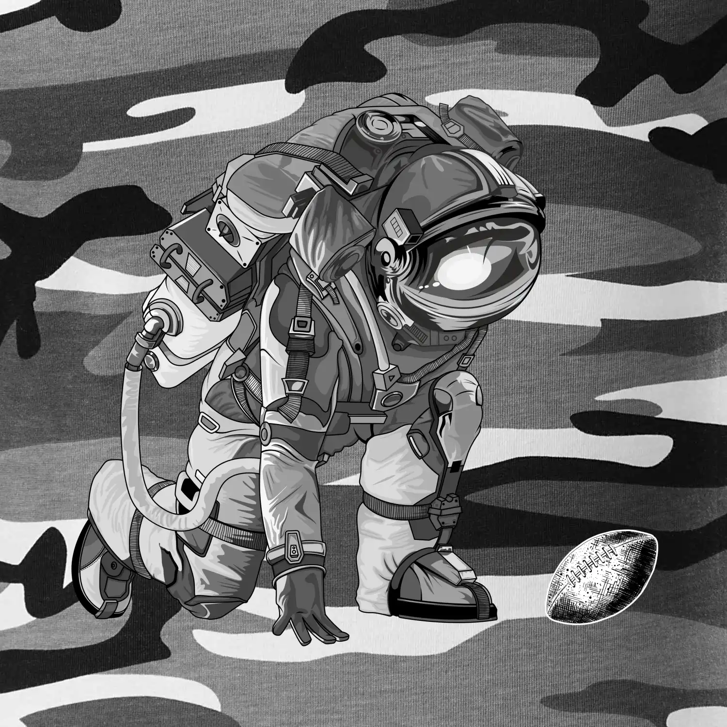 Americký fotbal astronaut