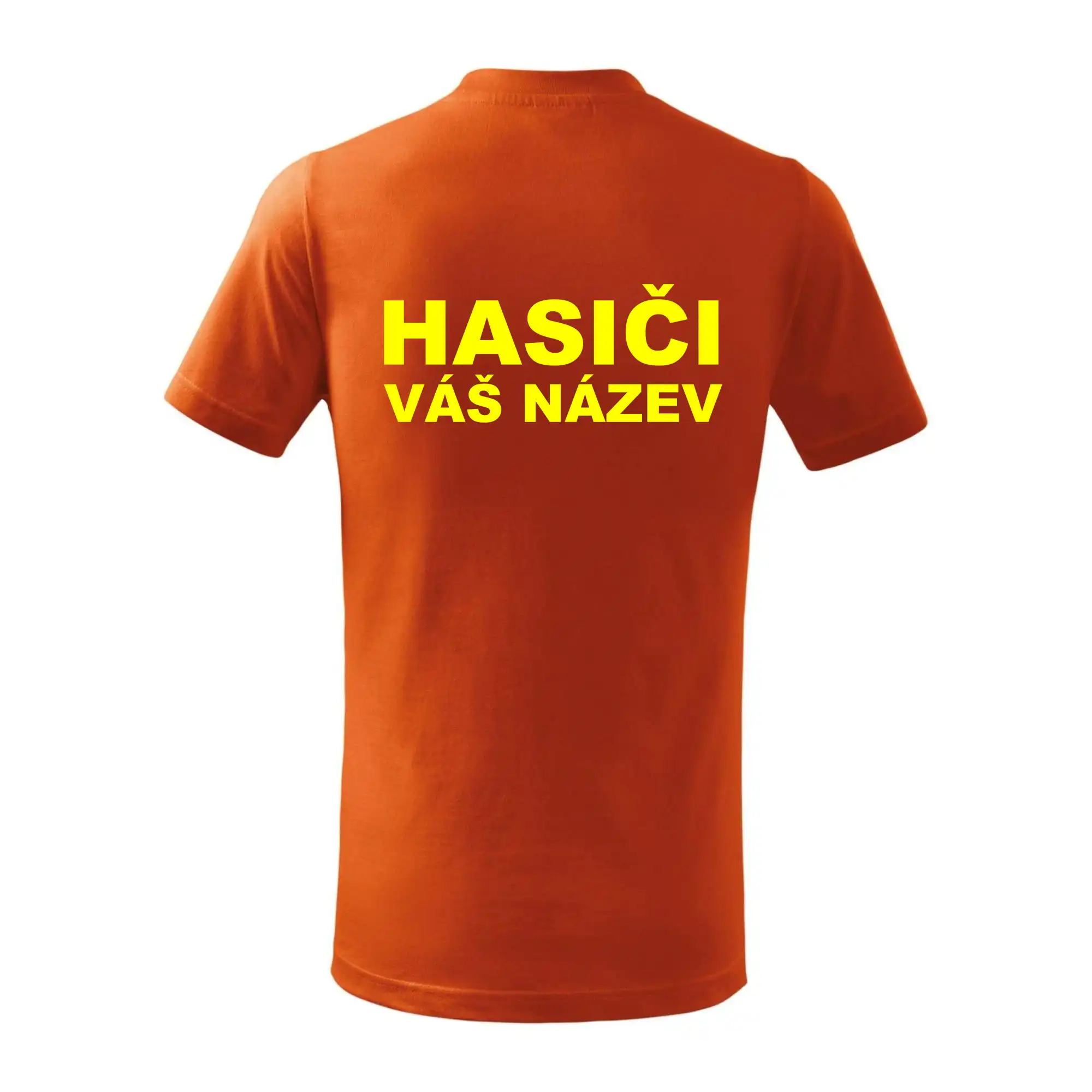 Hasiči - žlutý nápis - váš název sboru