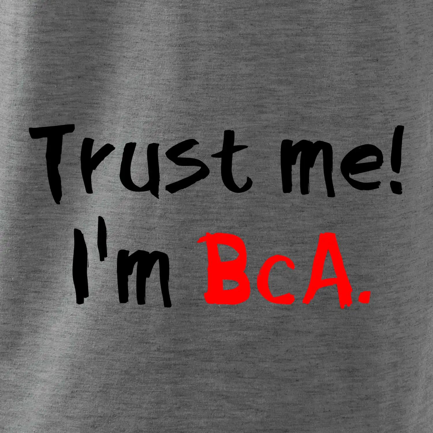 Trust me I´m  BcA. / Věř mi jsem BcA.