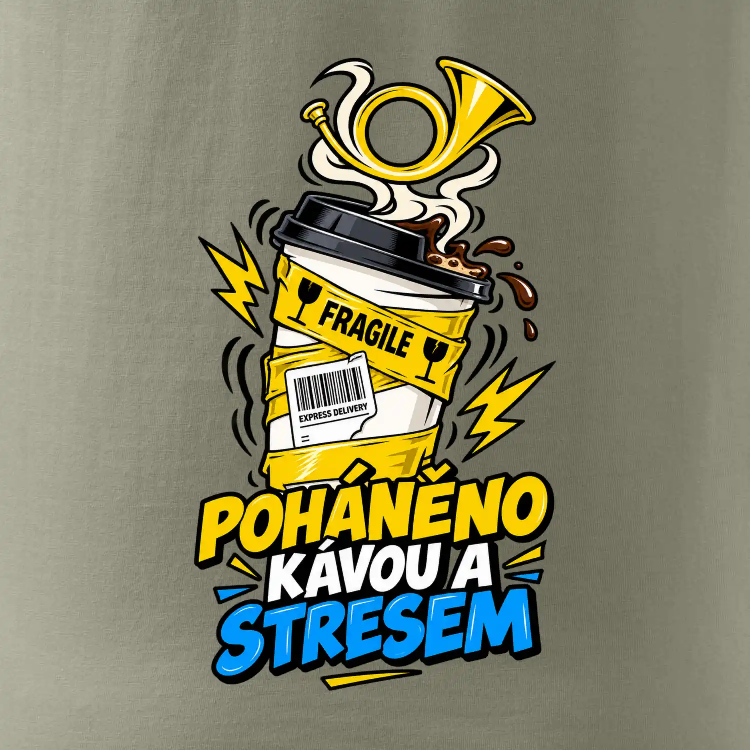 Poháněno kávou a stresem