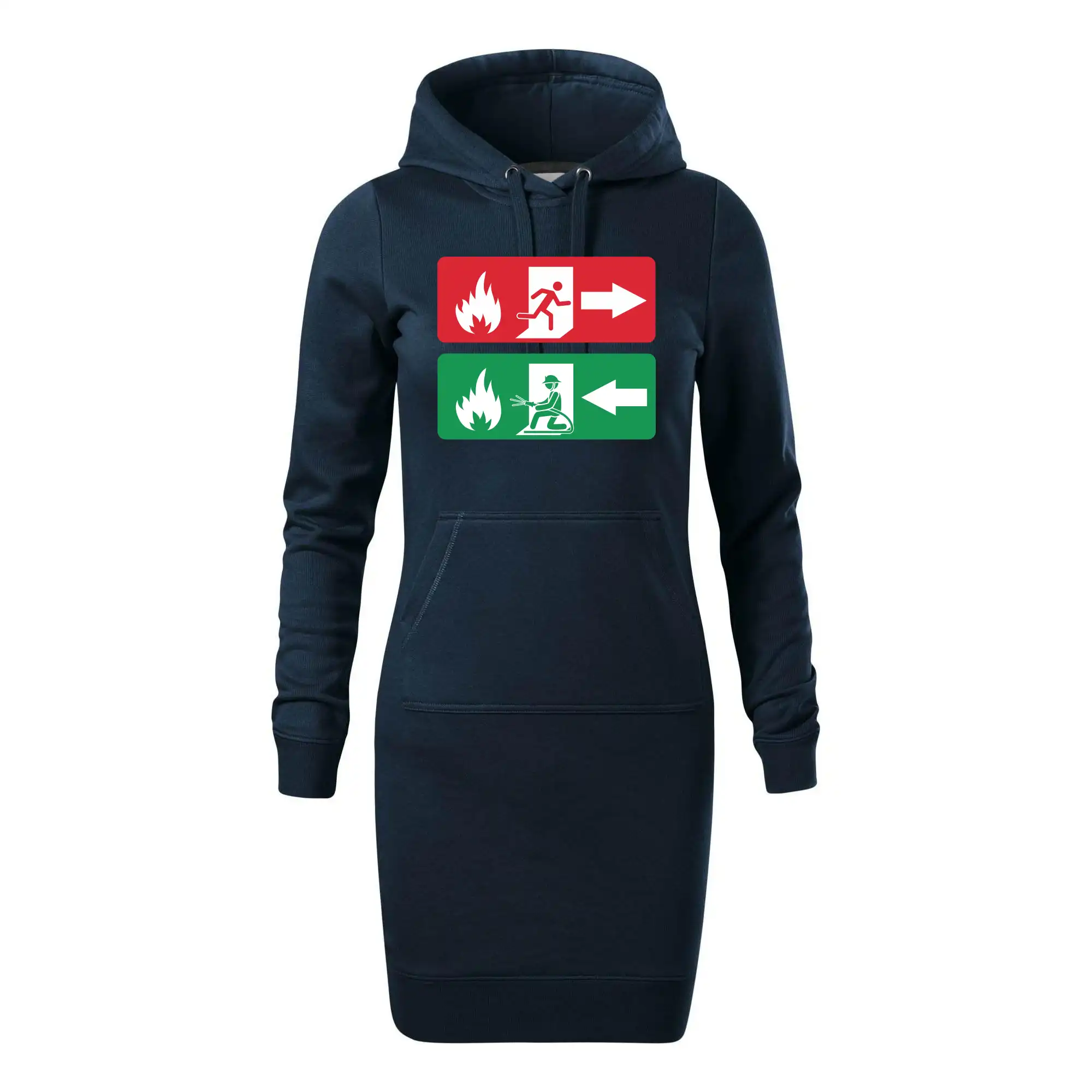 Lidé utíkají, hasiči přibíhají