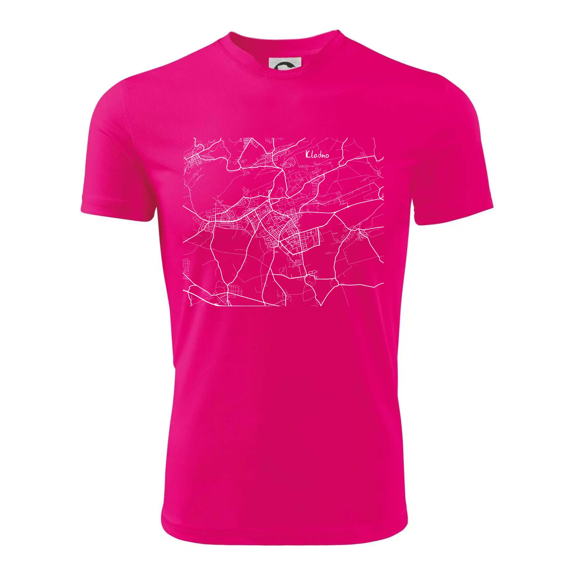 Černobílá mapa Kladno