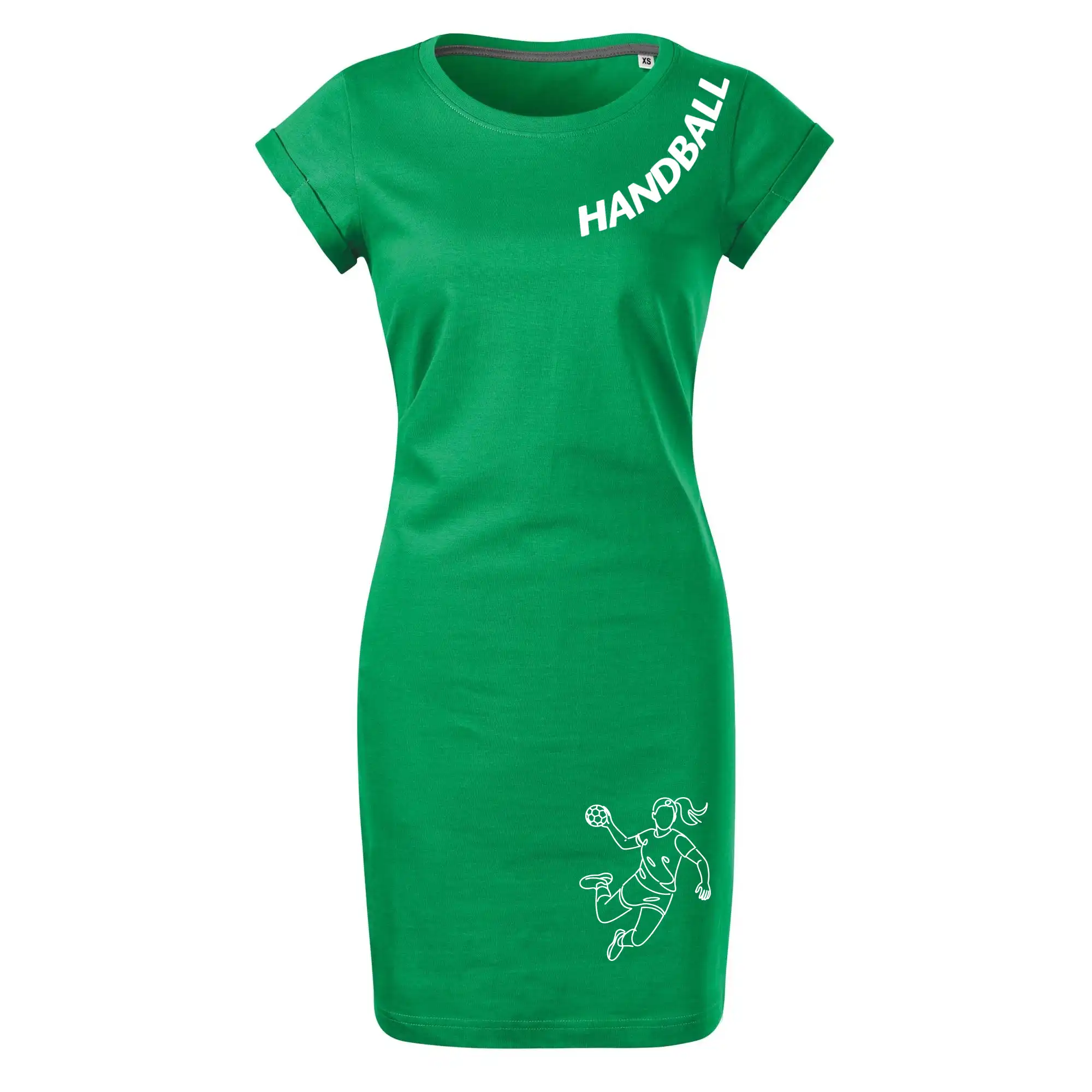 Handball nápis šikmo  - holka
