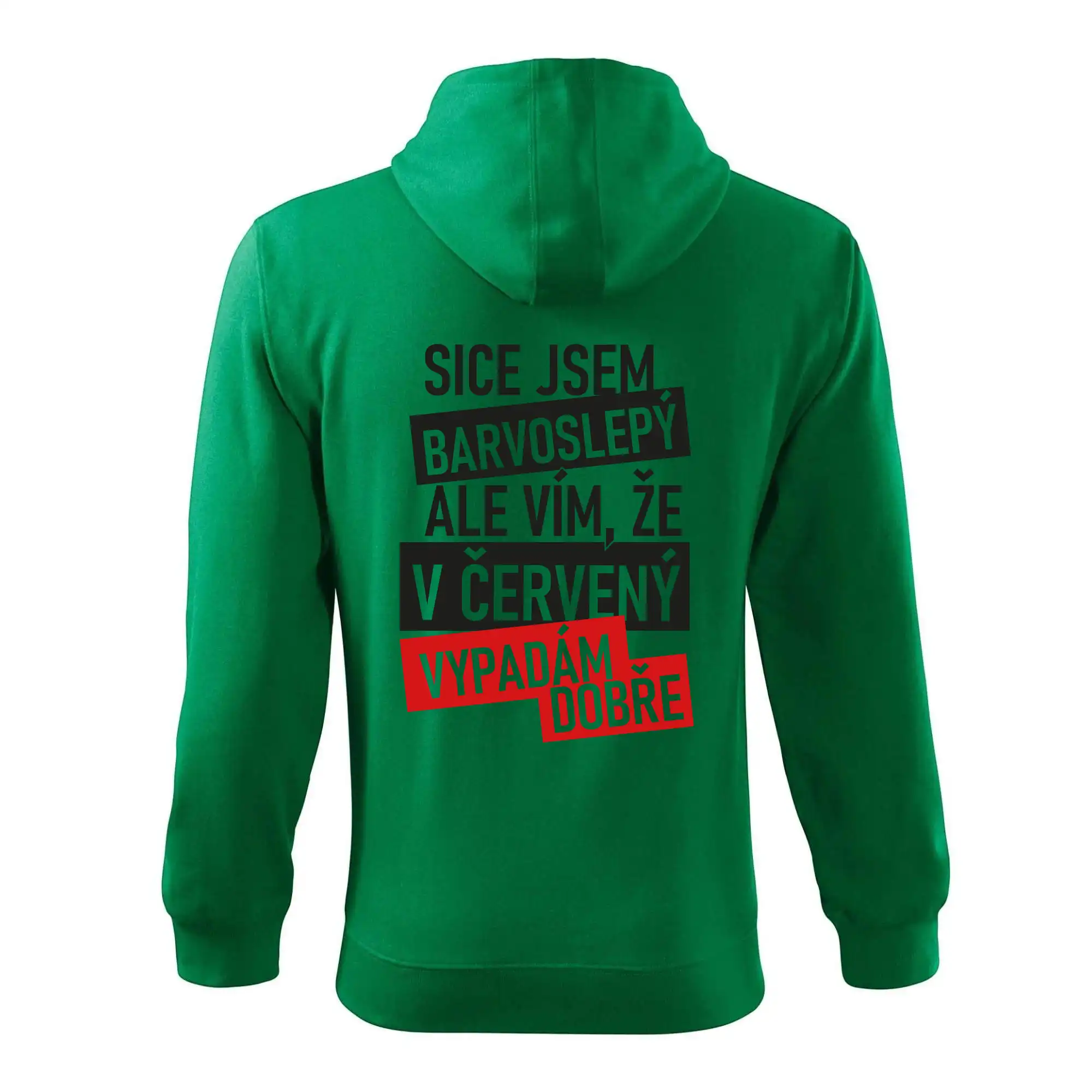 Sice jsem barvoslepý, ale vím, že v červené vypadám dobře