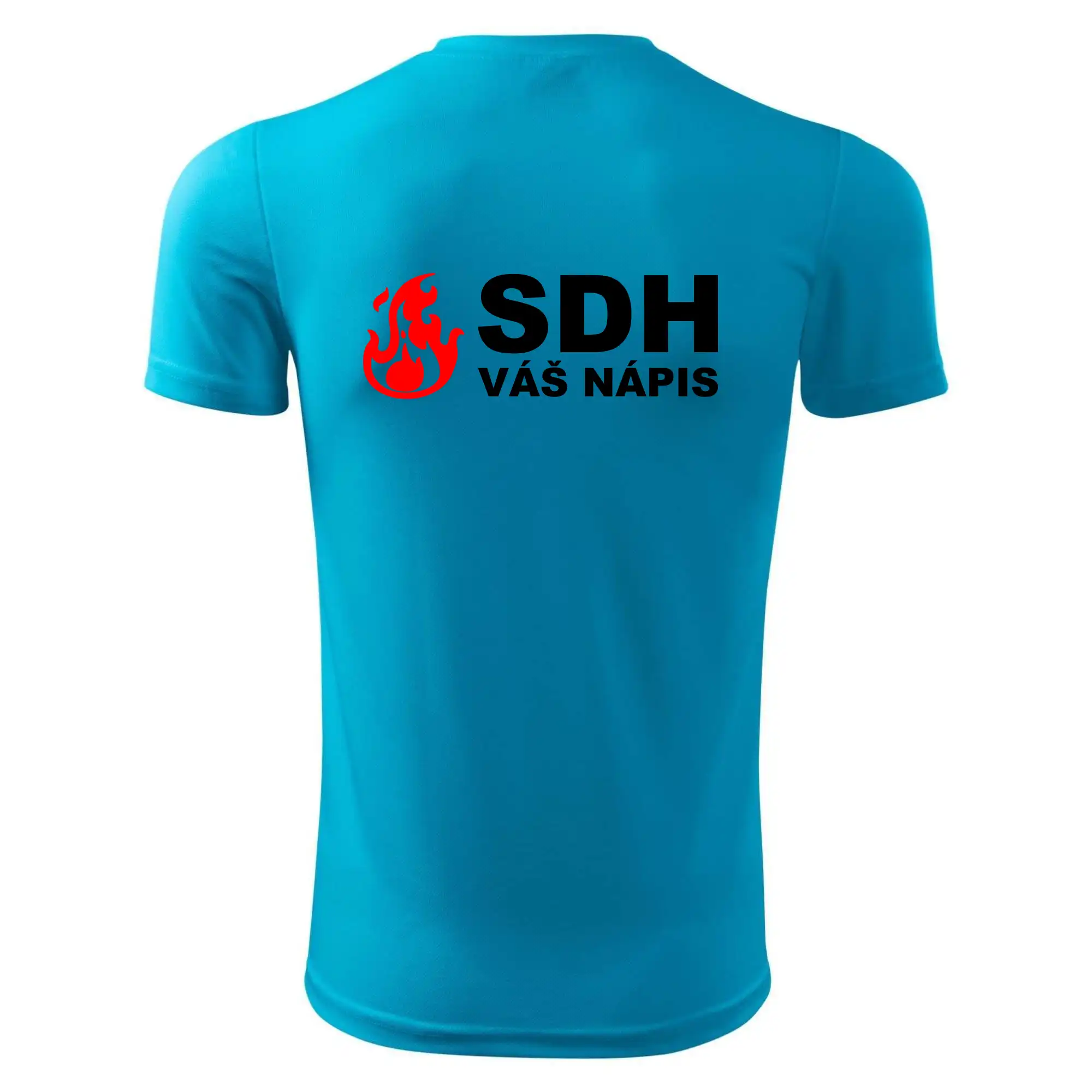 SDH nápis (oheň, název sboru - vlastní nápis)