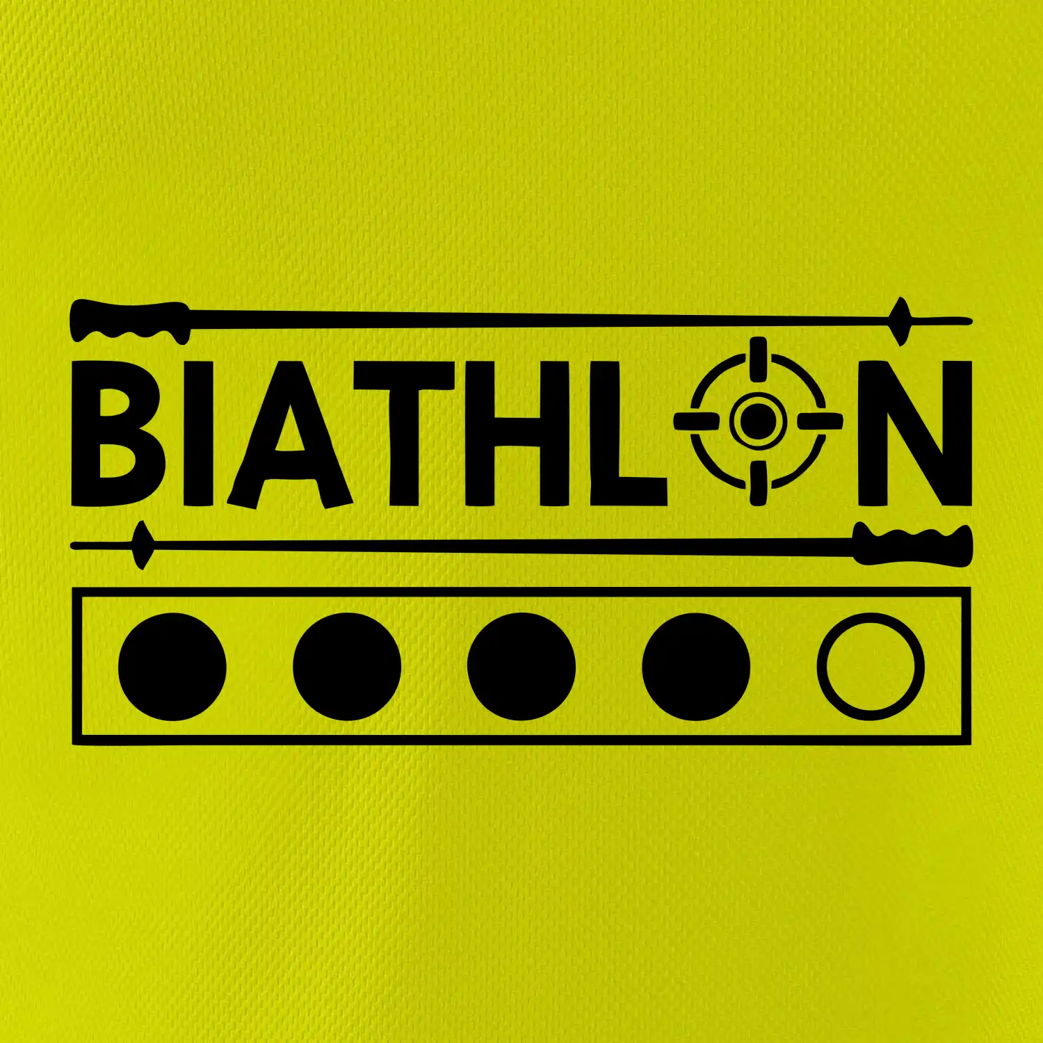 Biathlon terč a hůlky