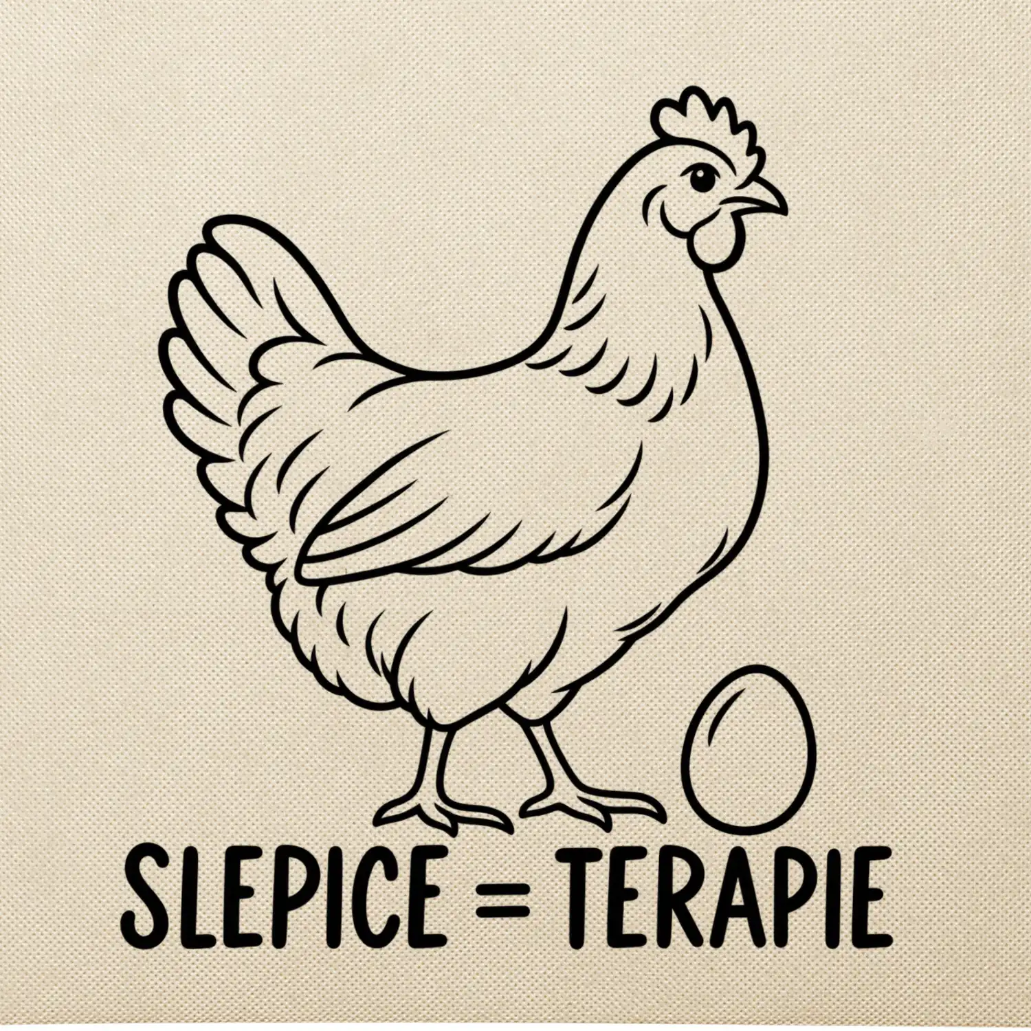 Slepičí terapie slepice a vejce