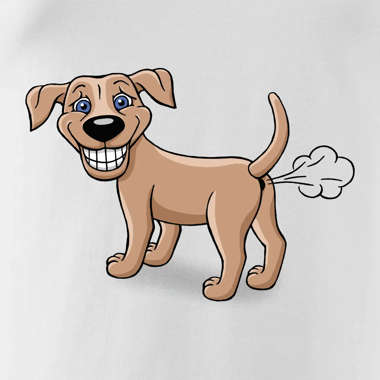 Prdící pes kreslený (Hana-creative)