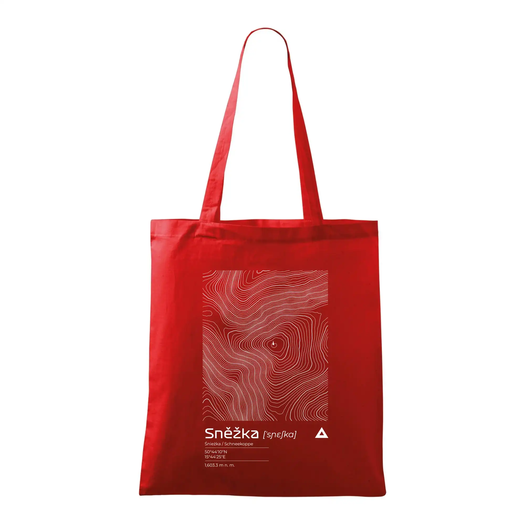 Sněžka - vrstevnice v obdélníku