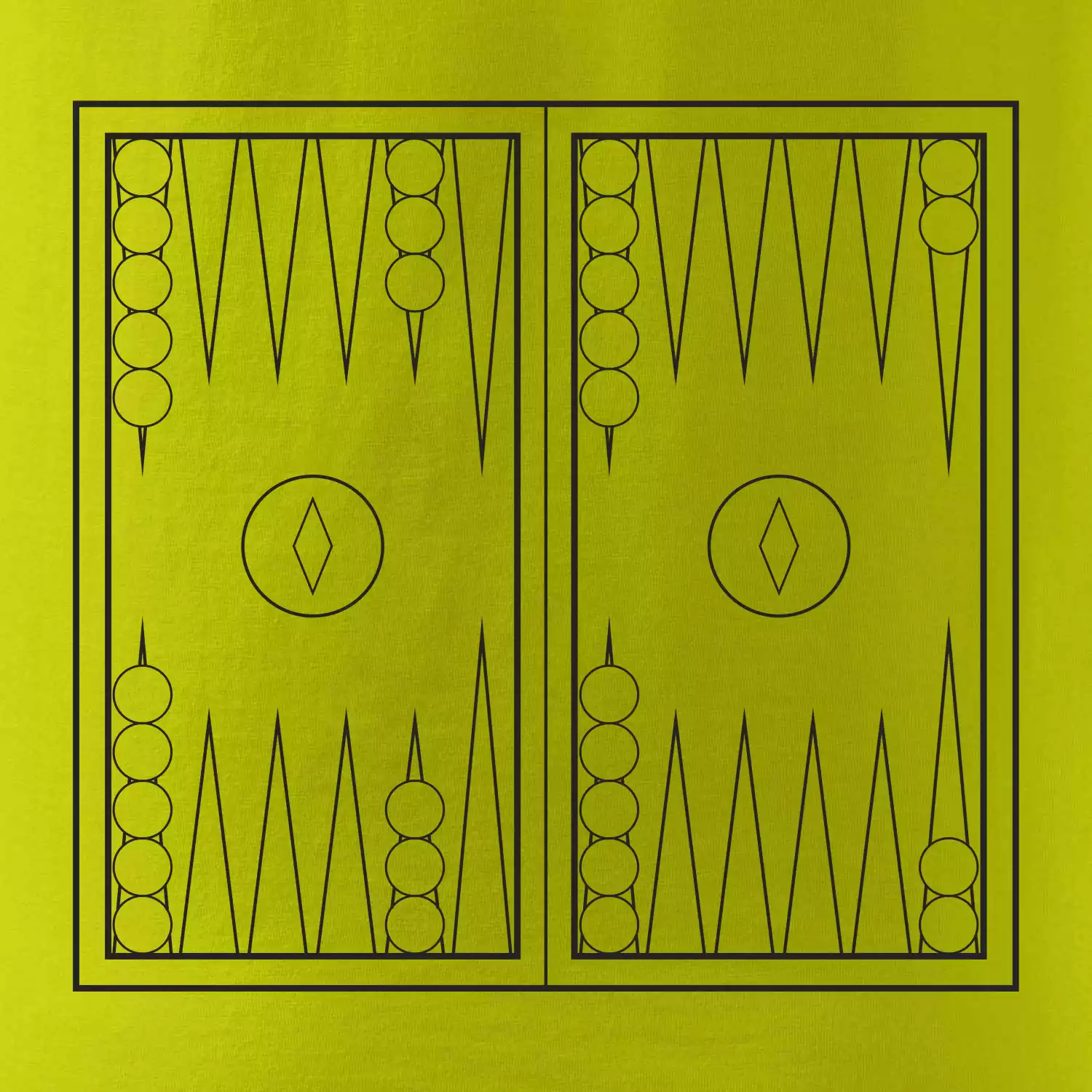 Backgammon černobílý