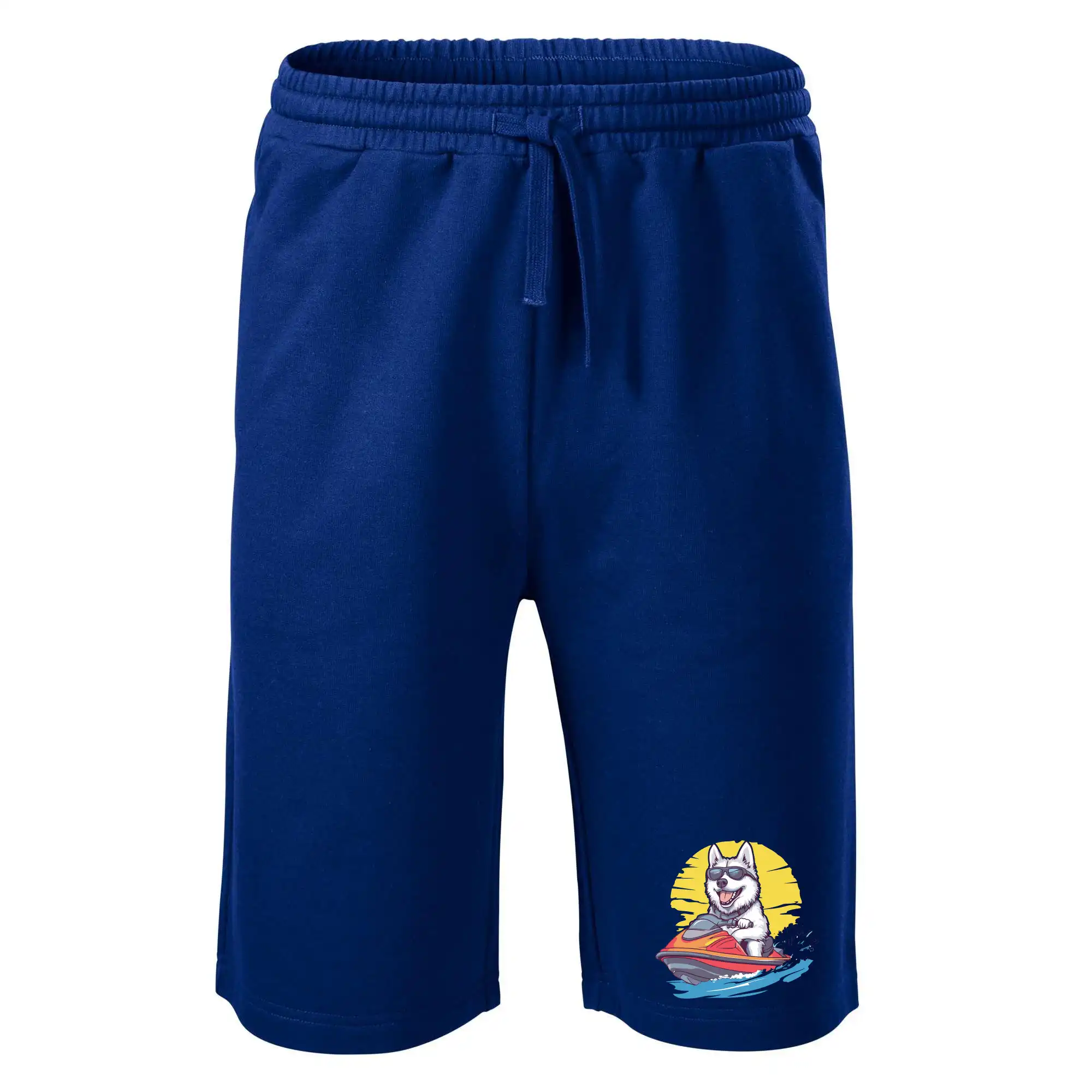 Husky na vodním skútru