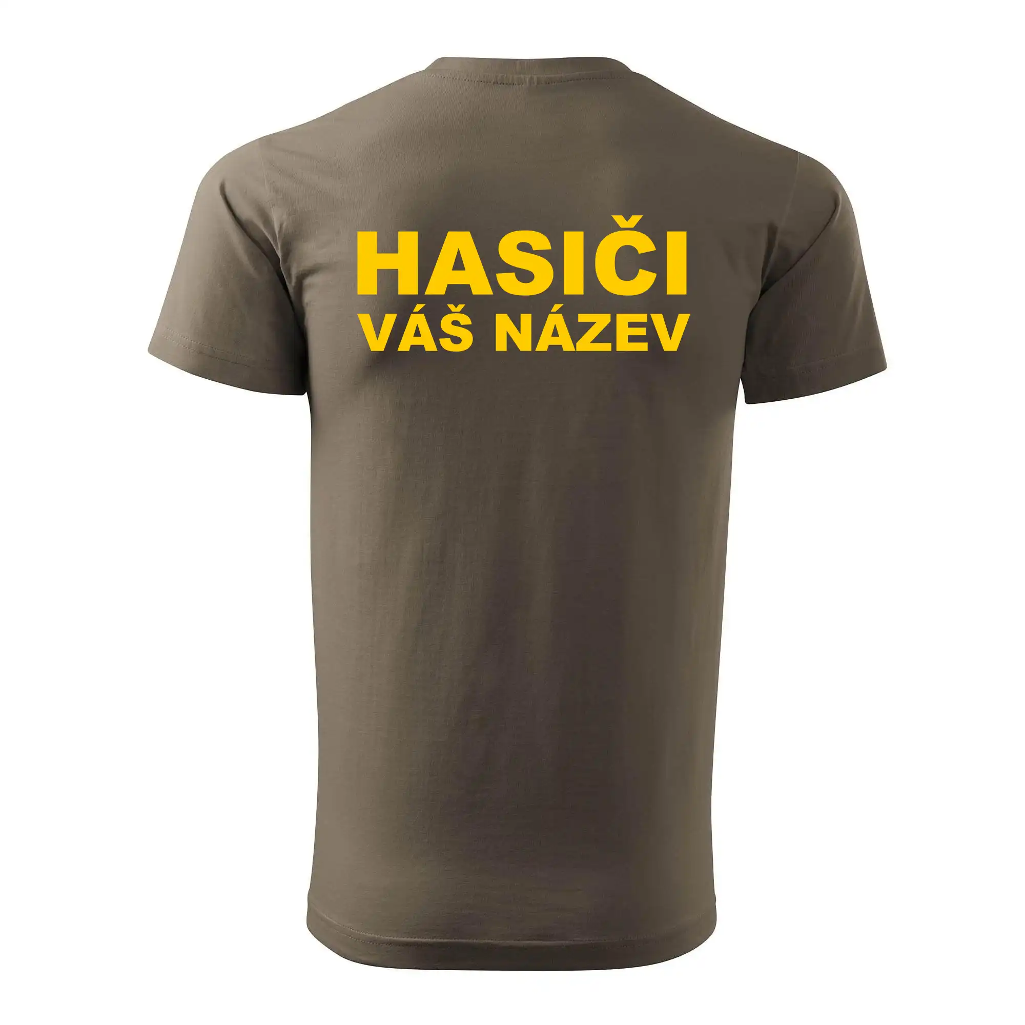 Hasiči - žlutý nápis - váš název sboru