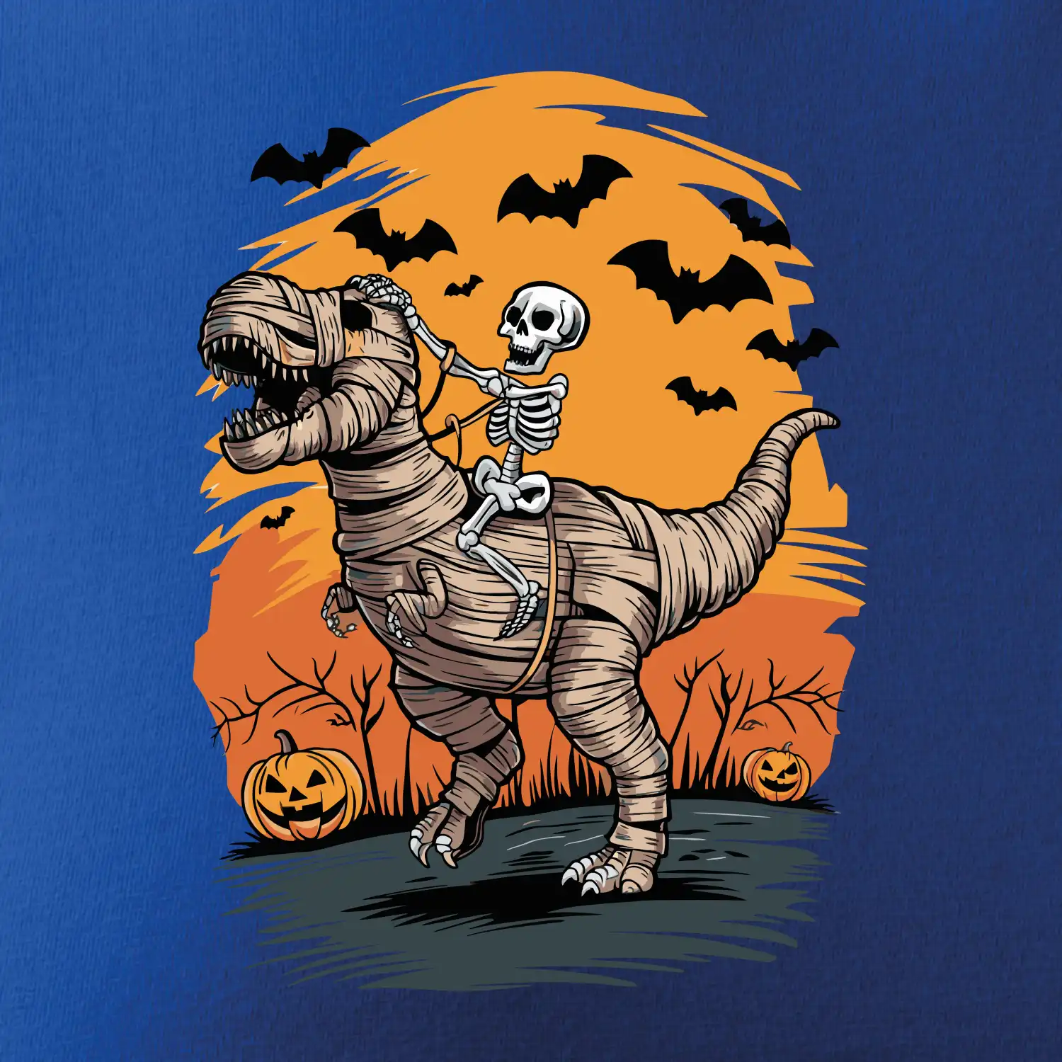 Halloween - dinosaurus a kostra
