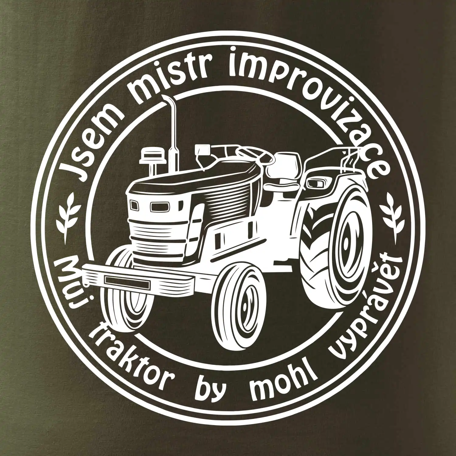 Mistr improvizace starý traktor