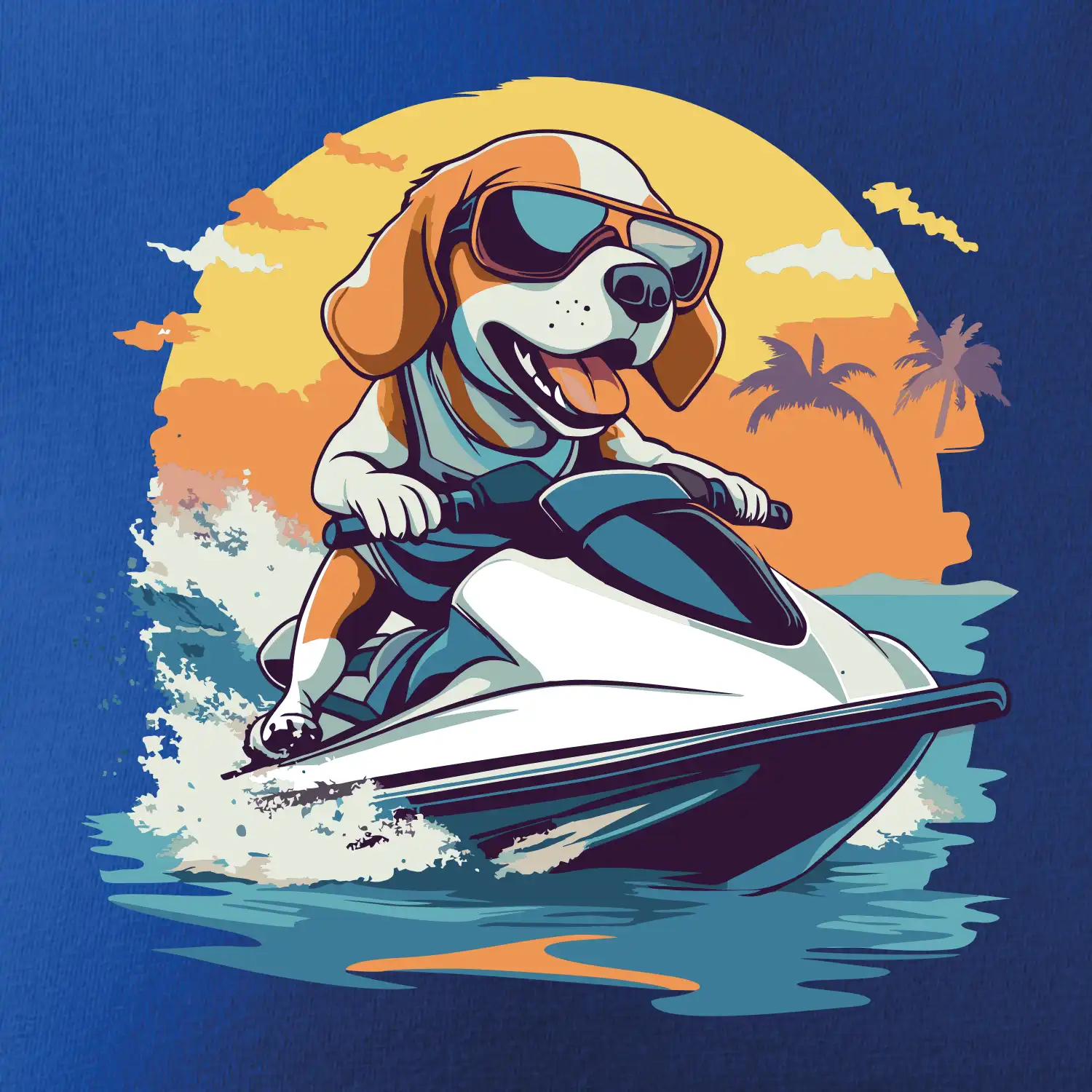 Bígl na vodním skútru