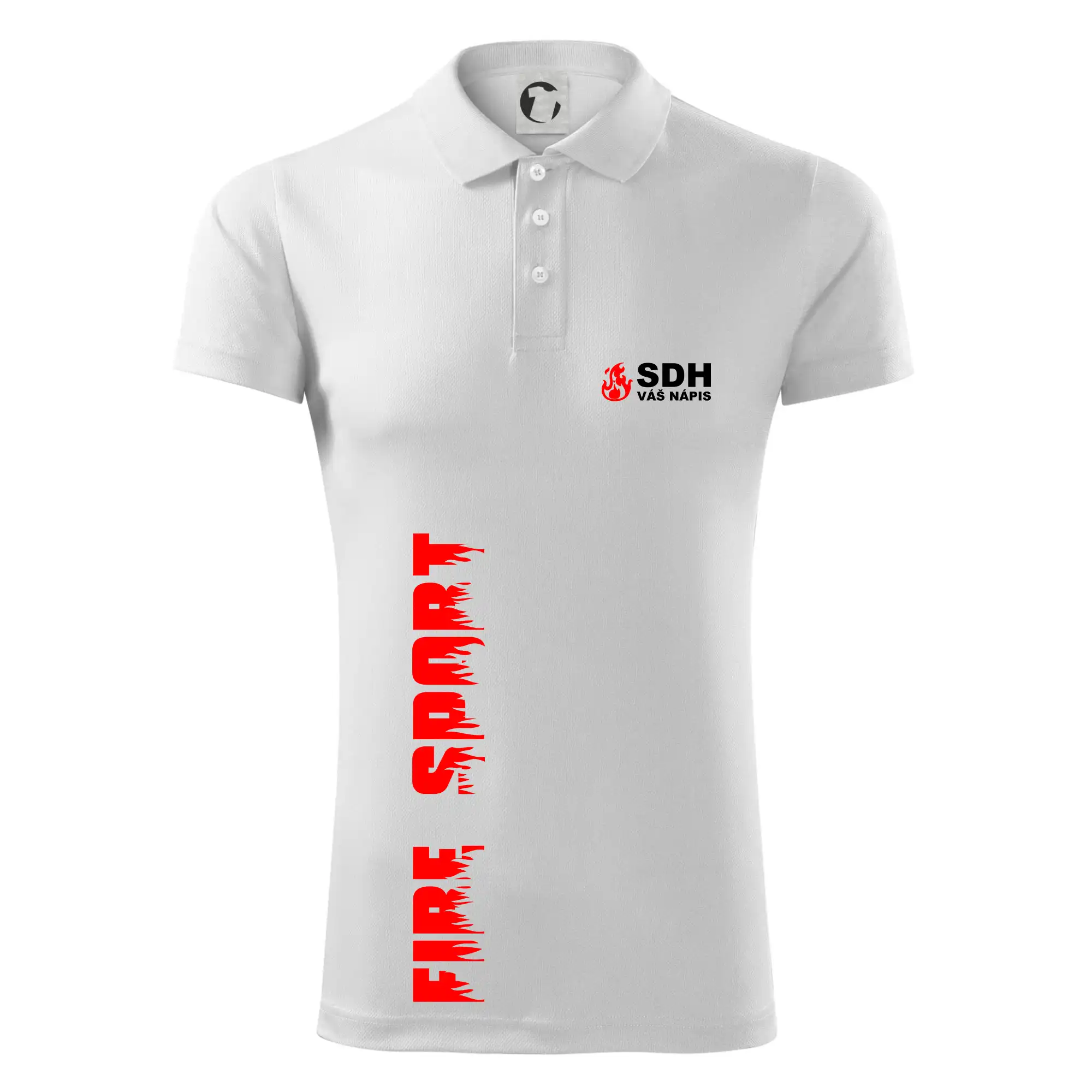 SDH nápis (oheň, firesport, název sboru - vlastní nápis)