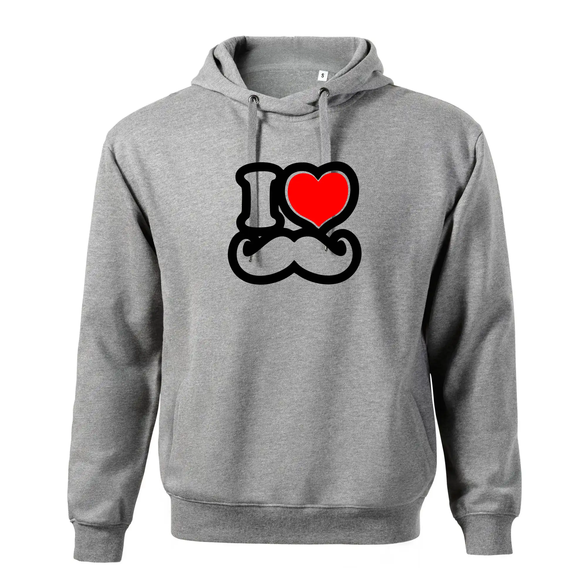 i love mustache - obrys