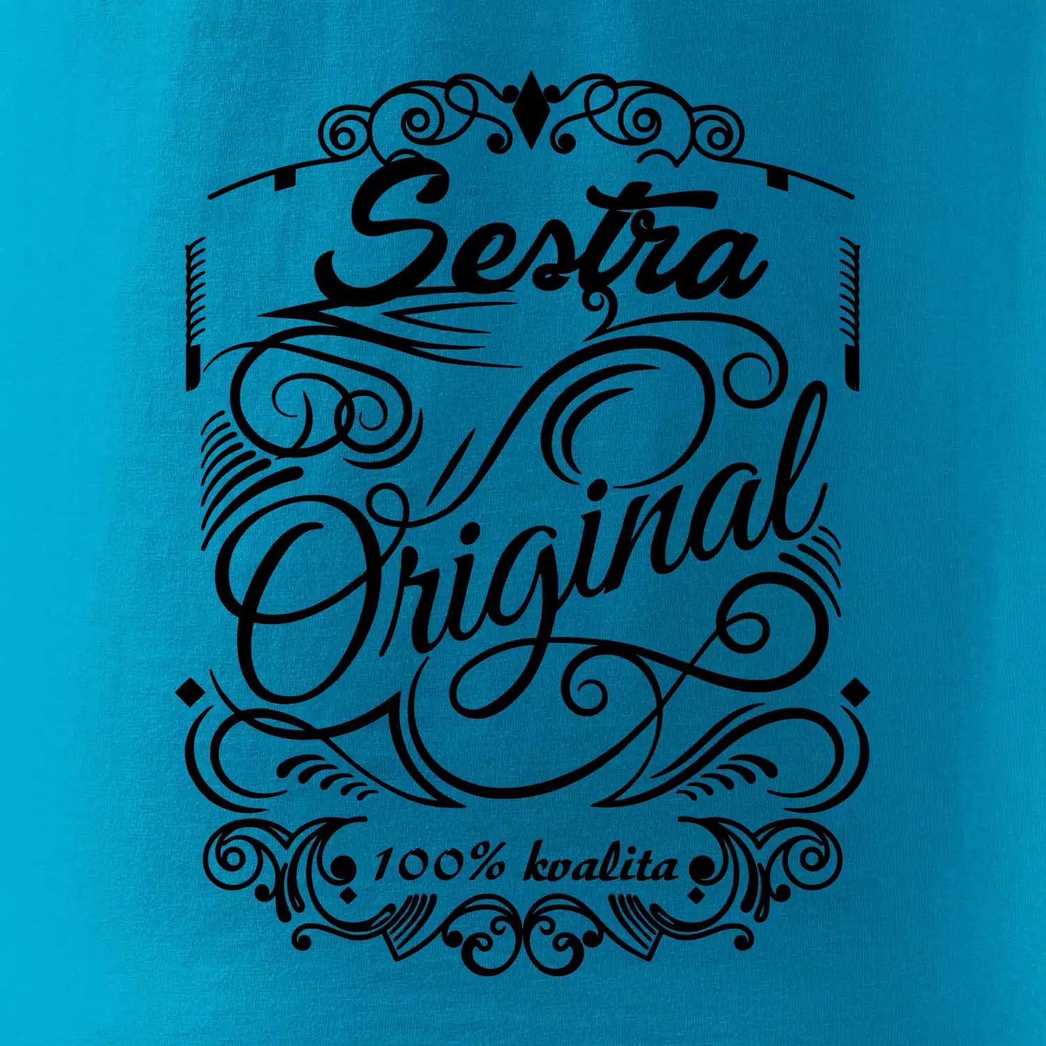 Vintage nejlepší sestra 100% kvalita