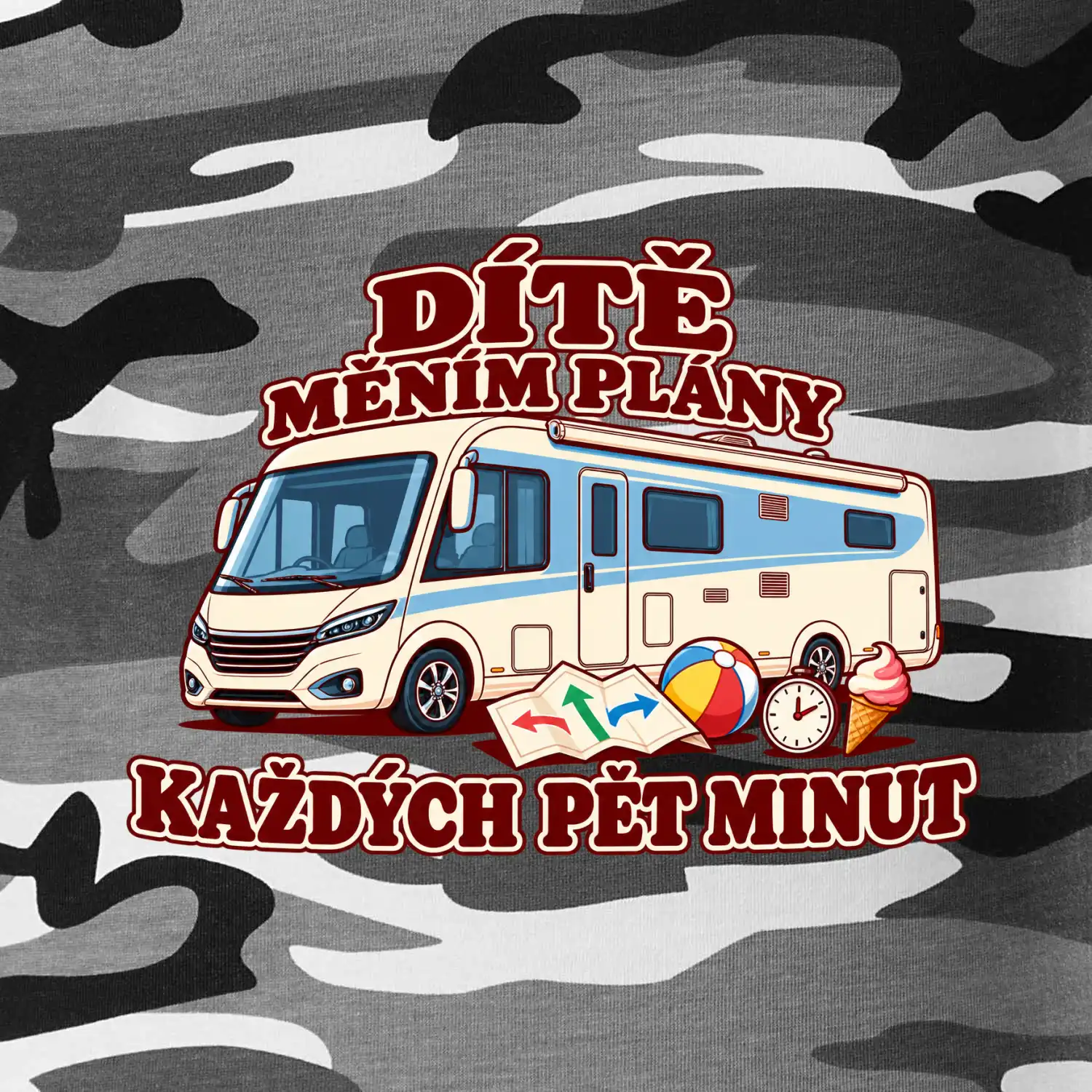 Dítě měním plány každých pět minut integrovaný obytňák