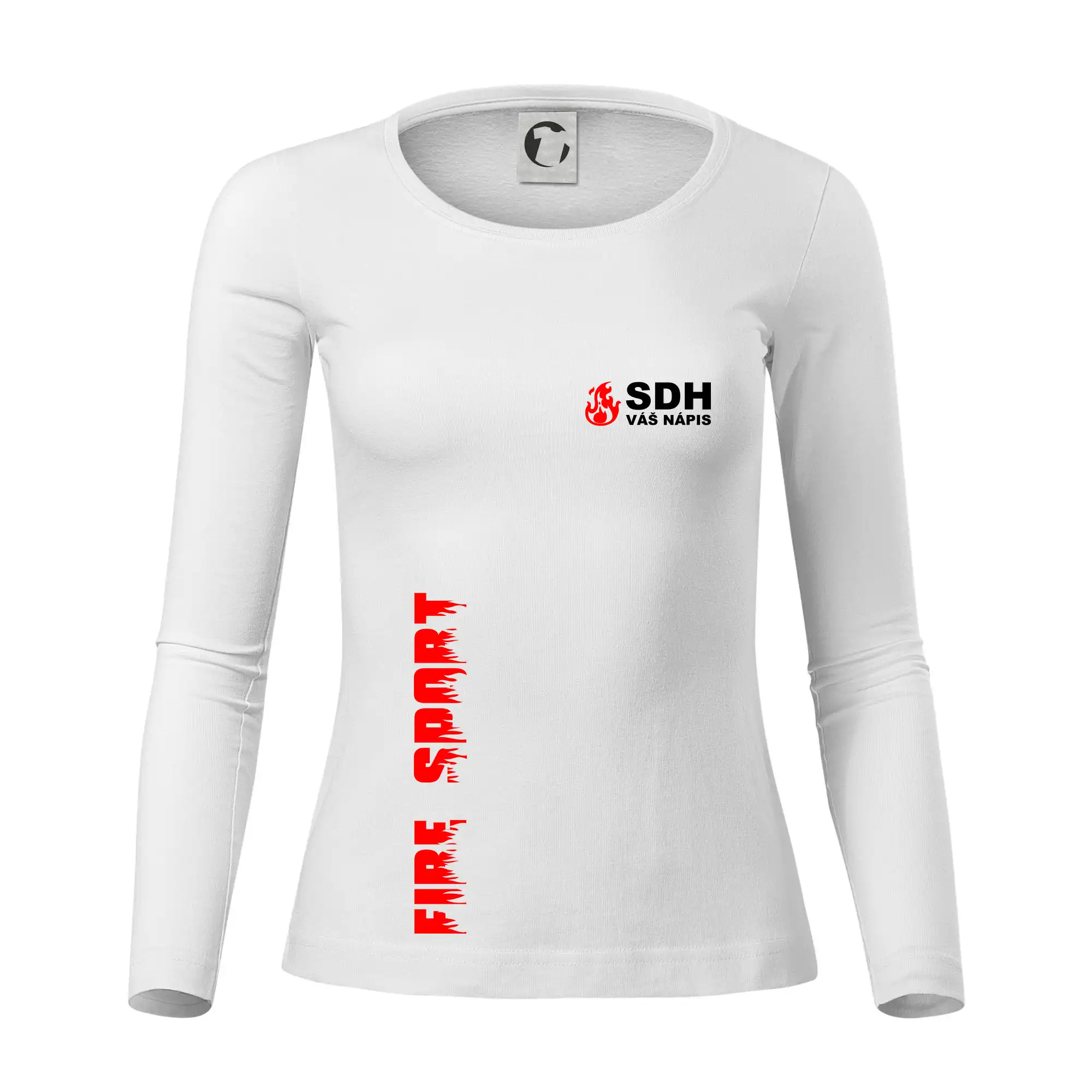 SDH nápis (oheň, firesport, název sboru - vlastní nápis)