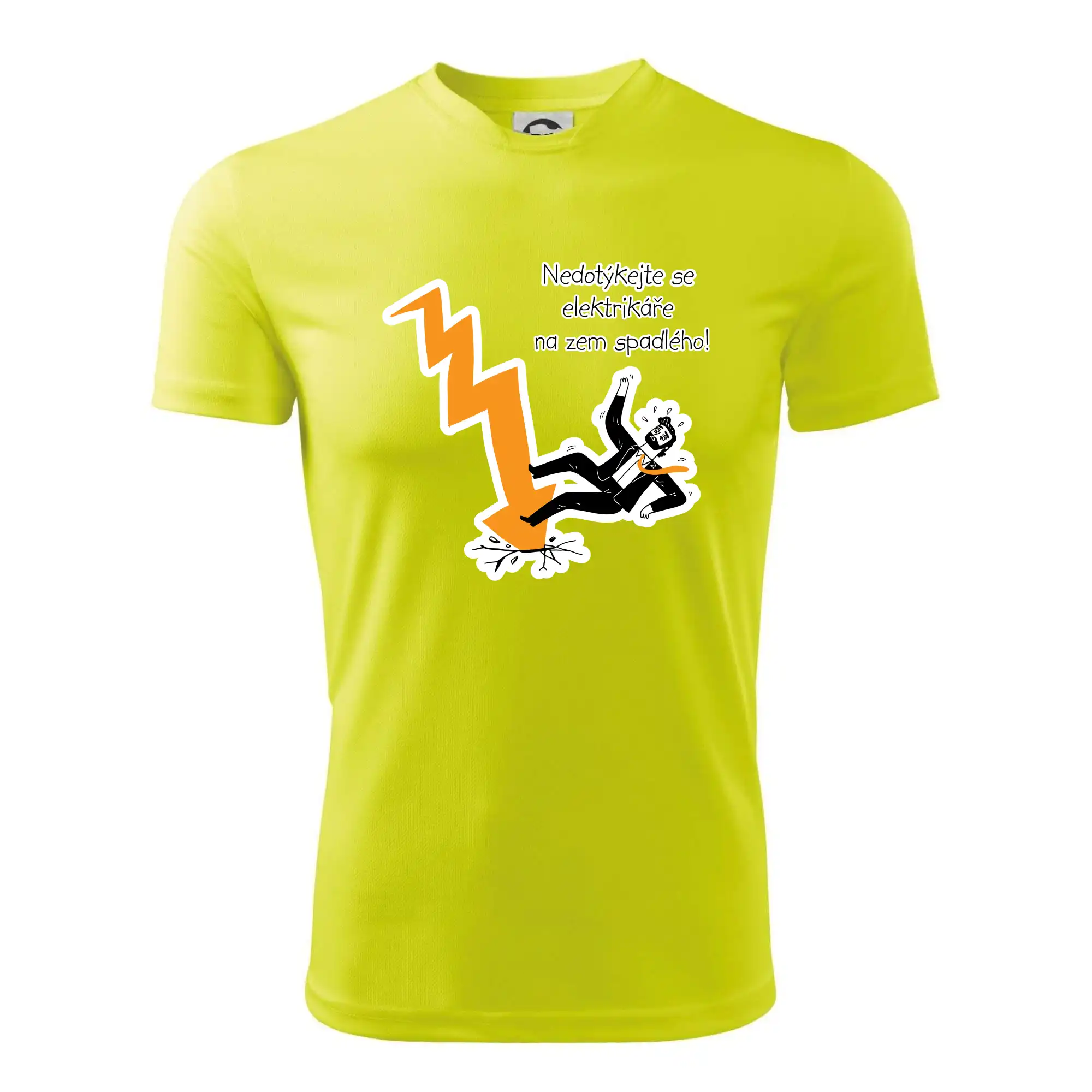 Nedotýkejte se elektrikáře na zem spadlého