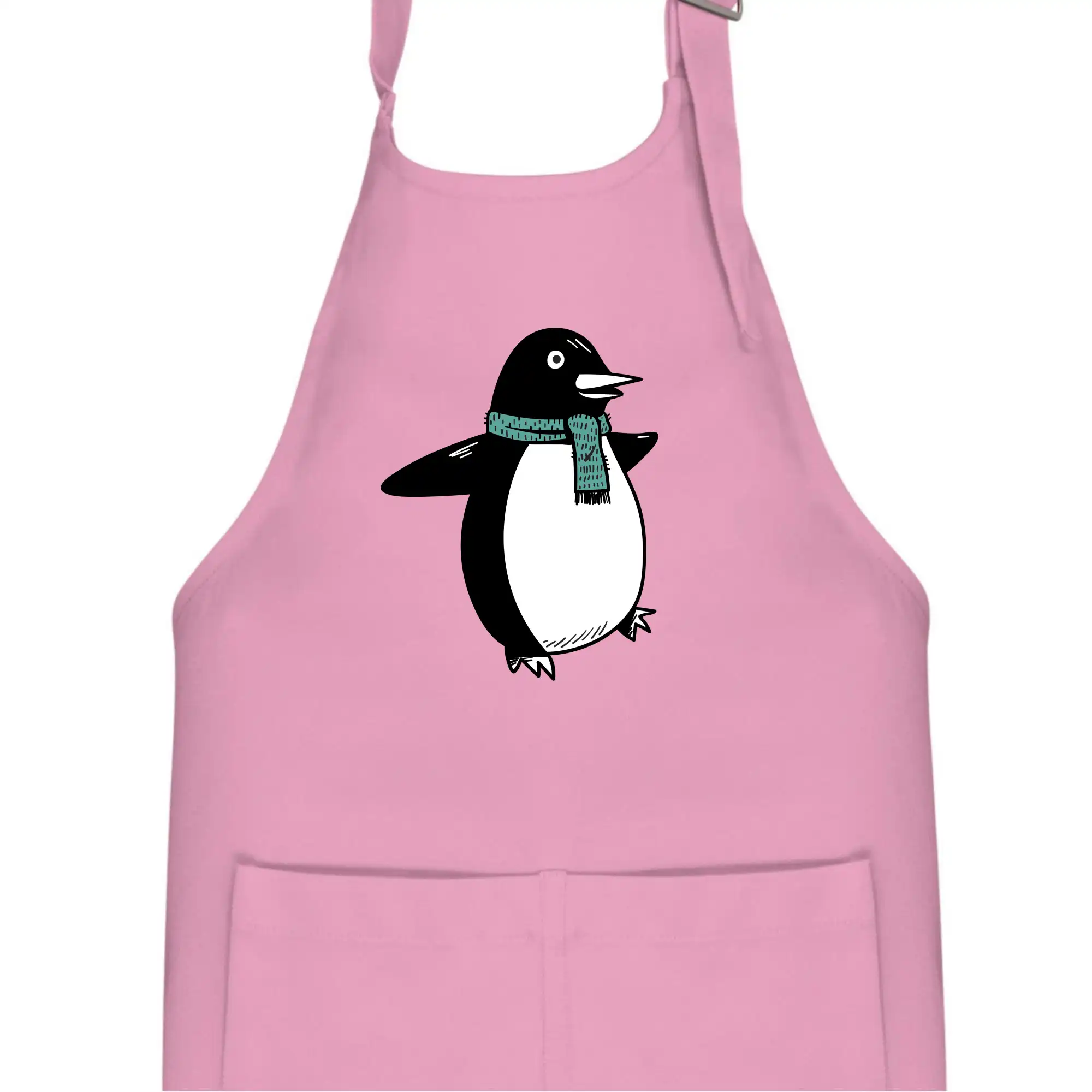 Tučňák se zelenou šálou