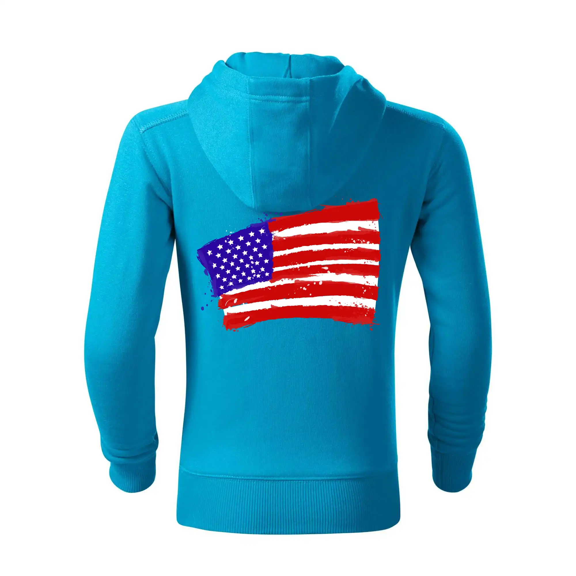 Americká vlajka ohnutá