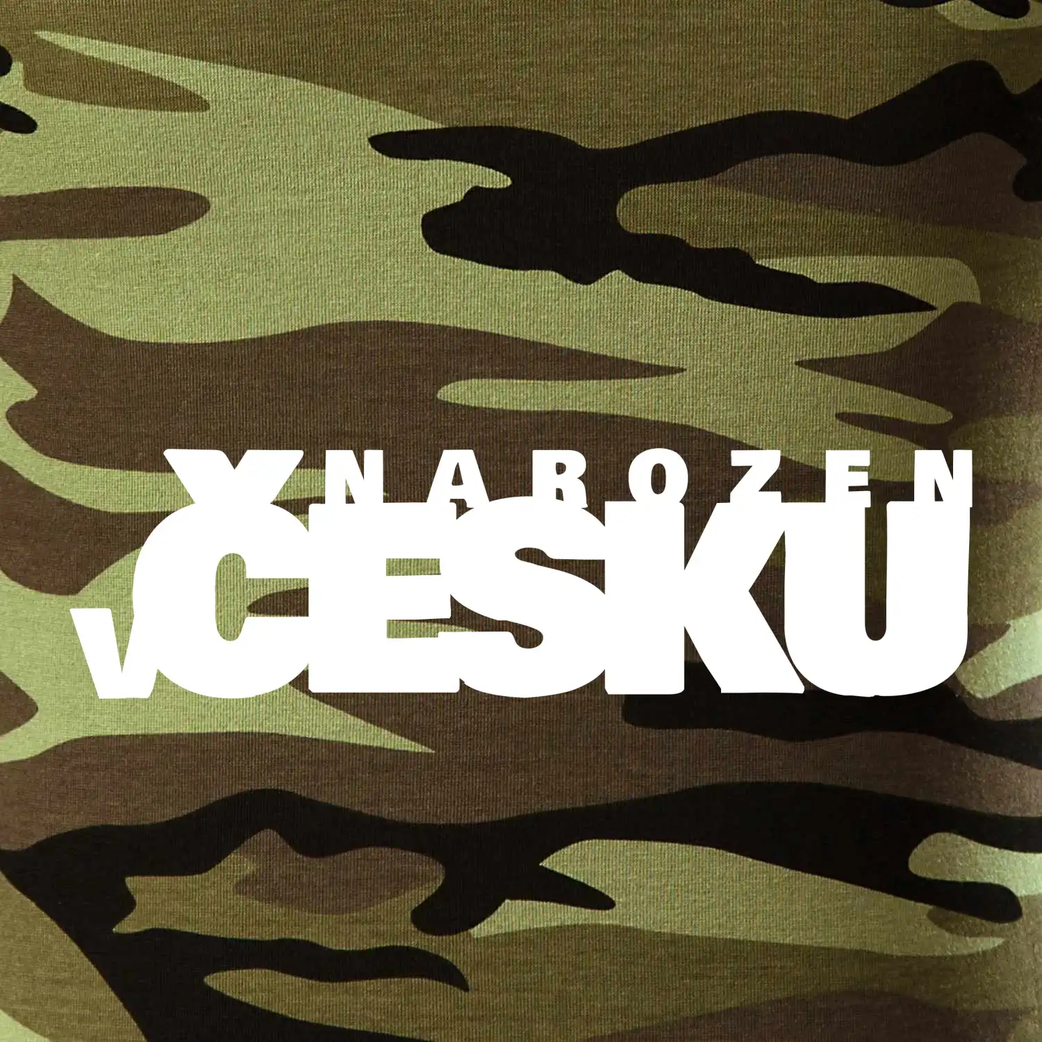 Nápis - Narozen v Česku