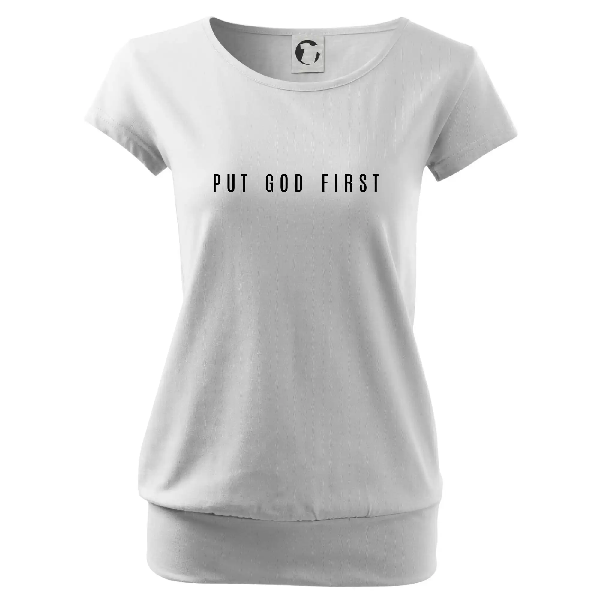 Put God first slabý nápis