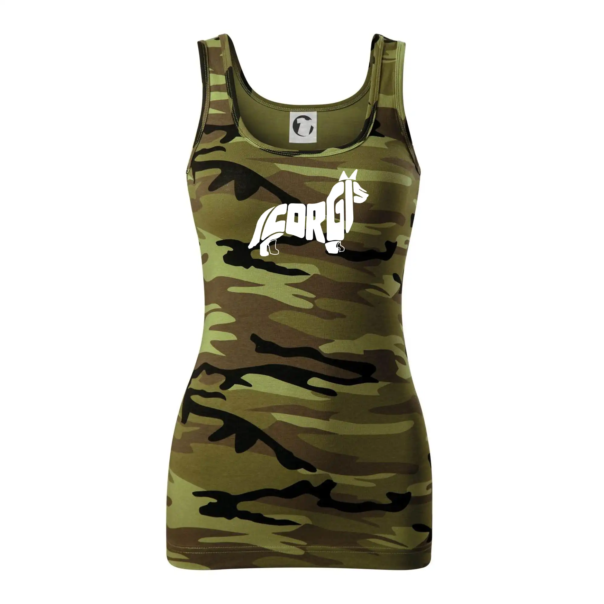 Corgi - nápis v těle