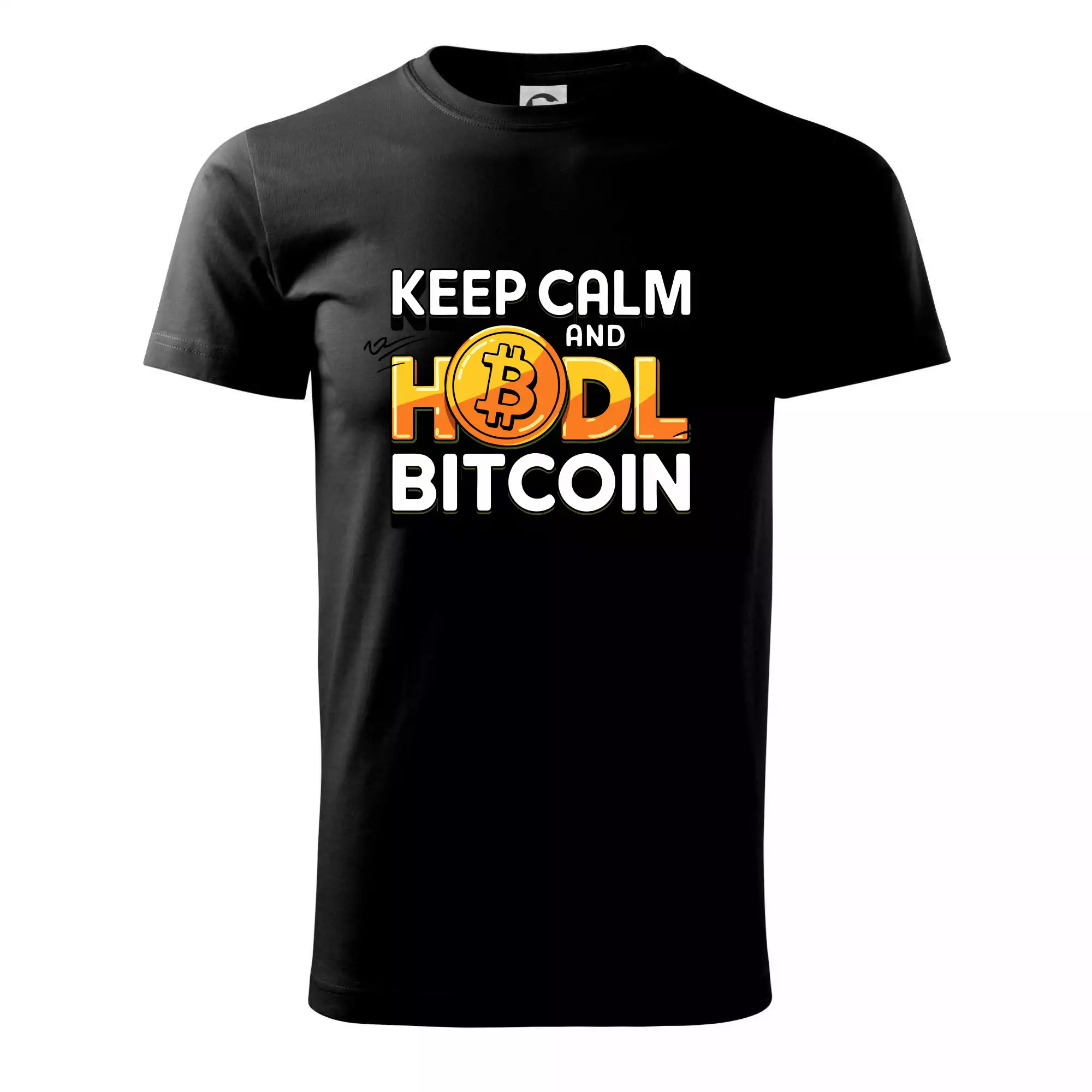 3D nápis Keep Calm and HODL Bitcoin