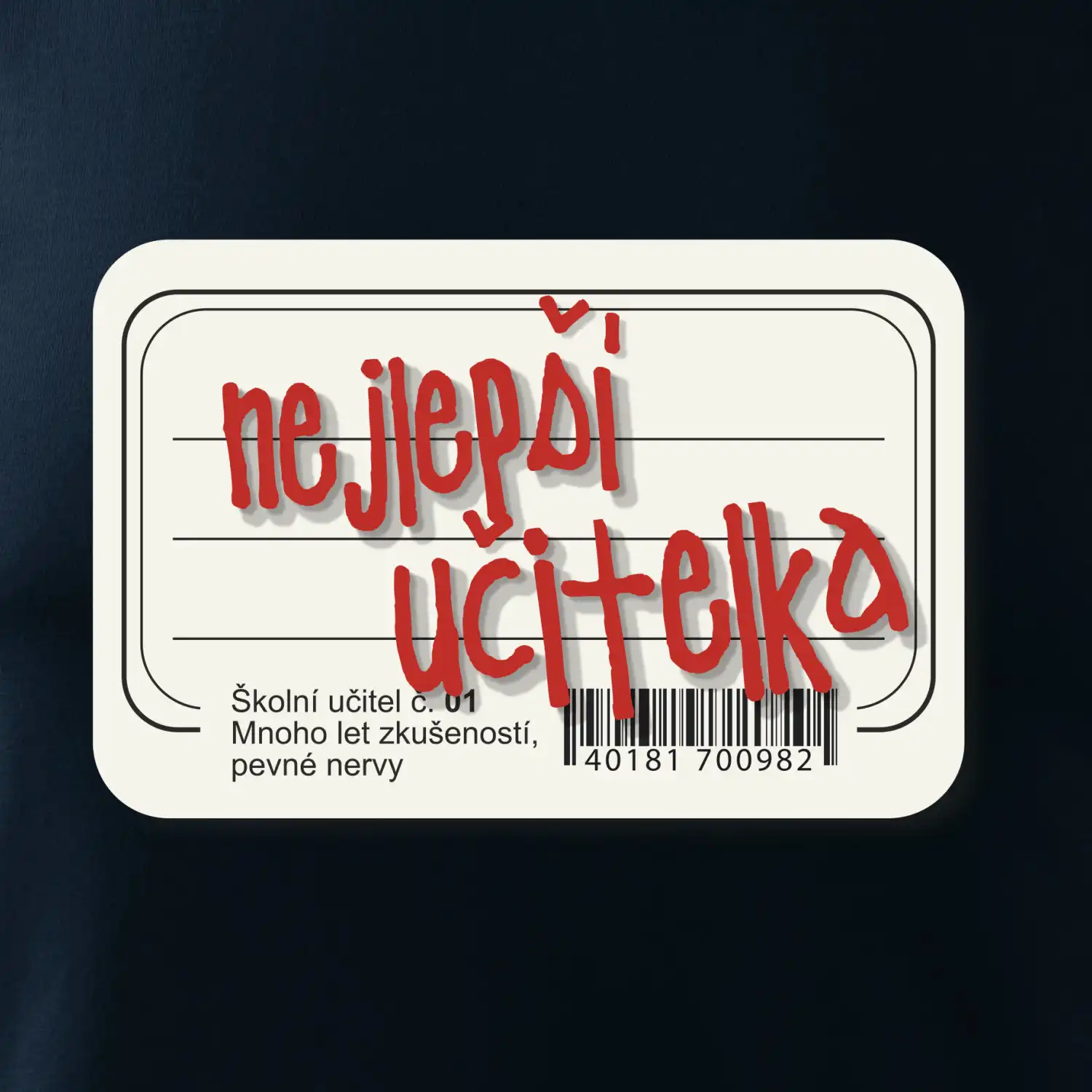 Nejlepší učitelka sešit