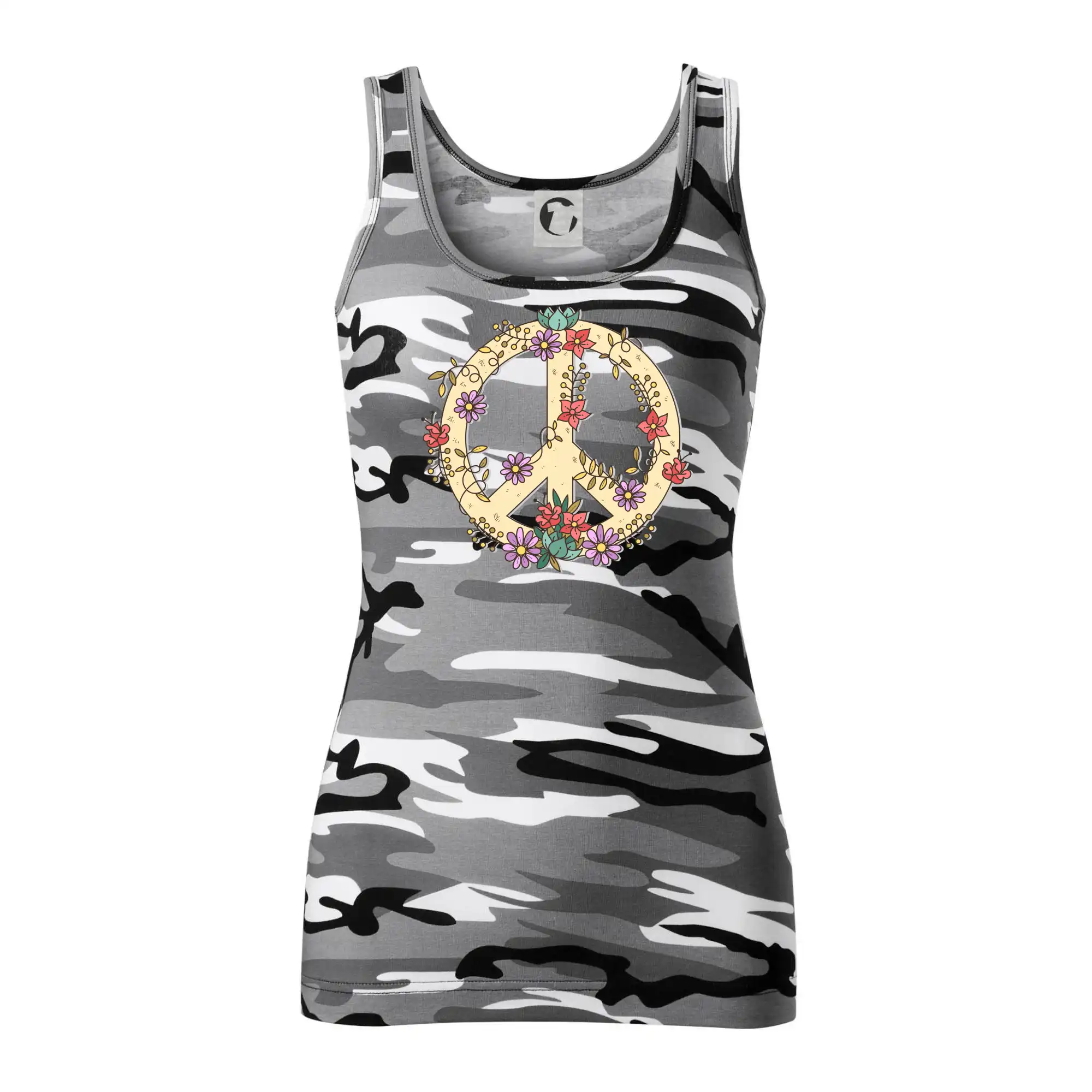 Peace symbol pískový