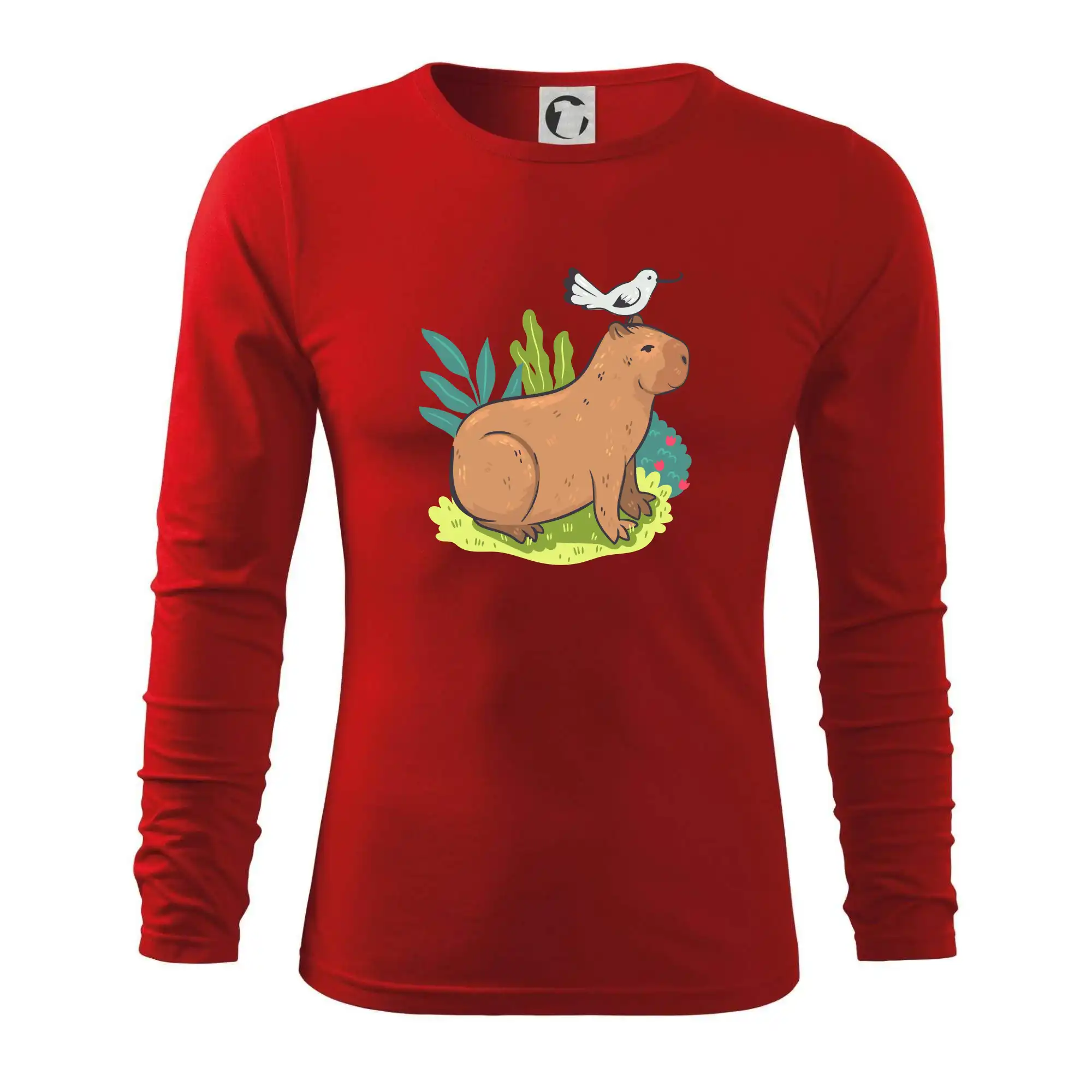 Kapybara a ptáček