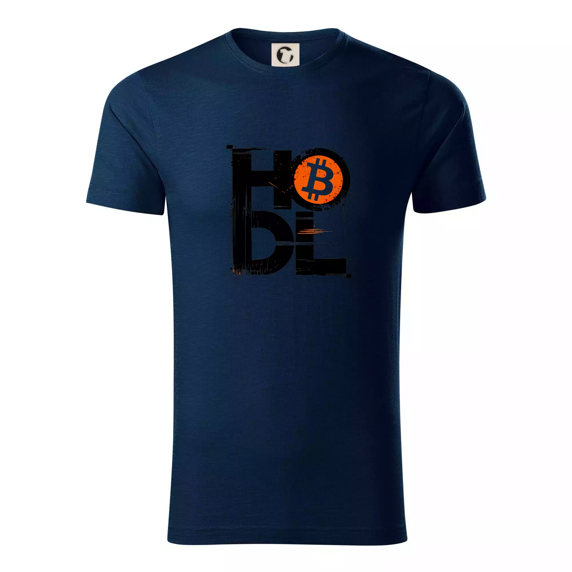 Hodl velký nápis a logo BTC