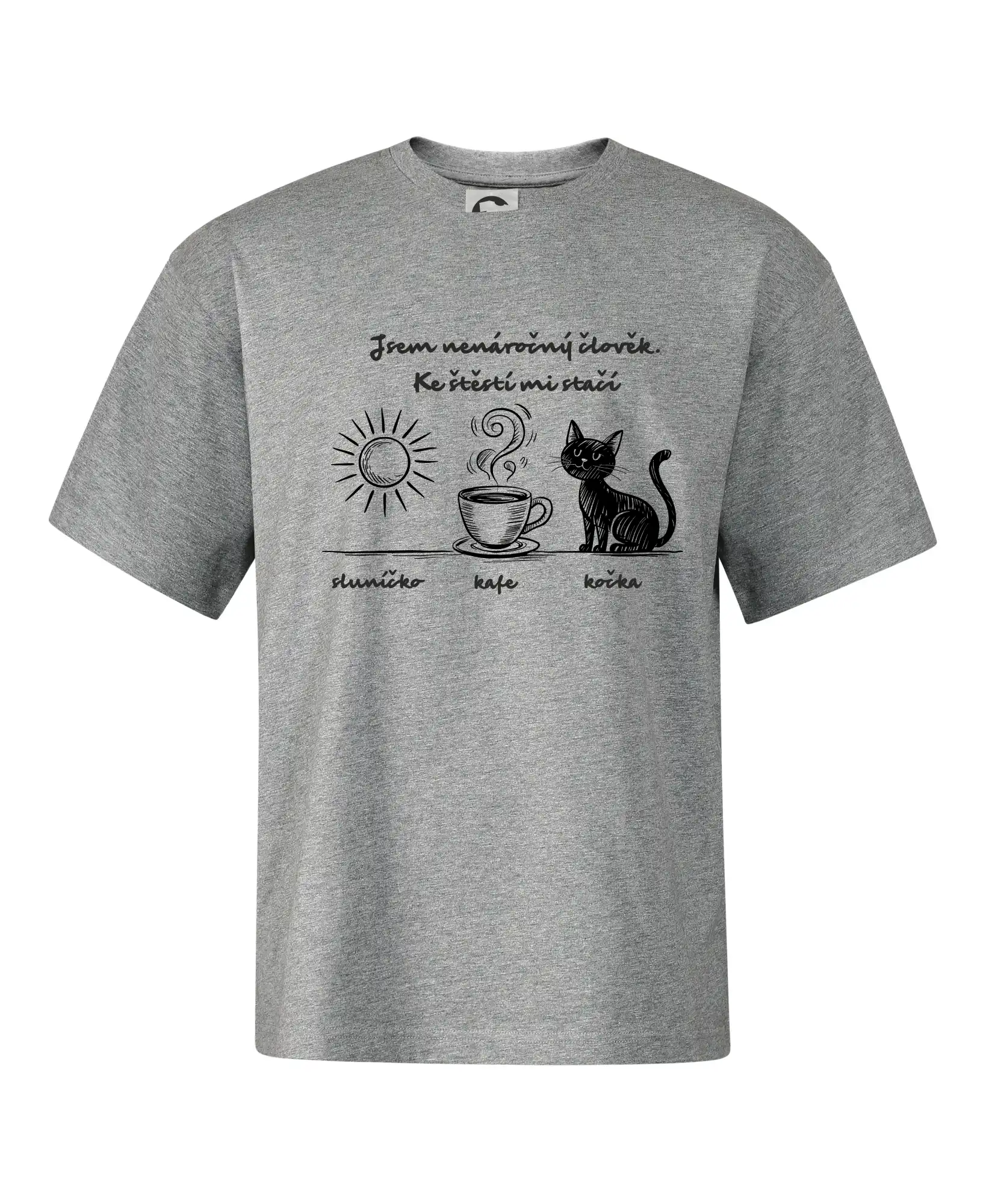 Jsem nenáročný člověk. Ke štěstí mi stačí sluníčko kafe kočka