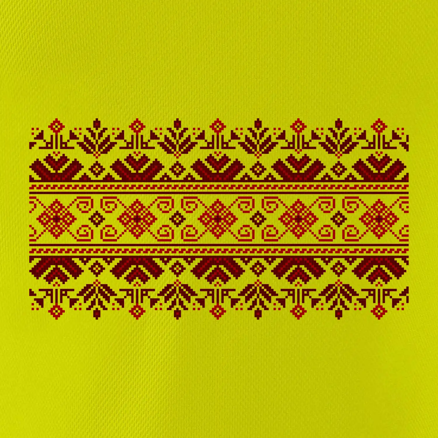 Ukrajinský vzor - červený