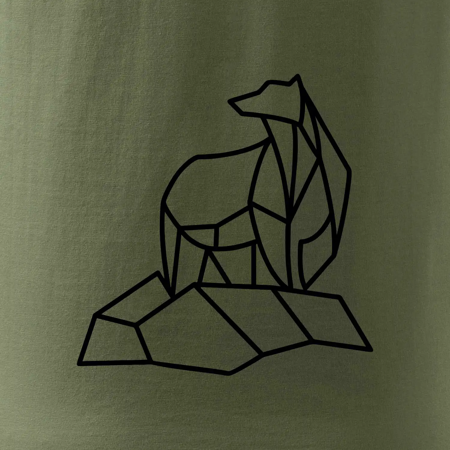 Geometrie lední medvěd na ledu