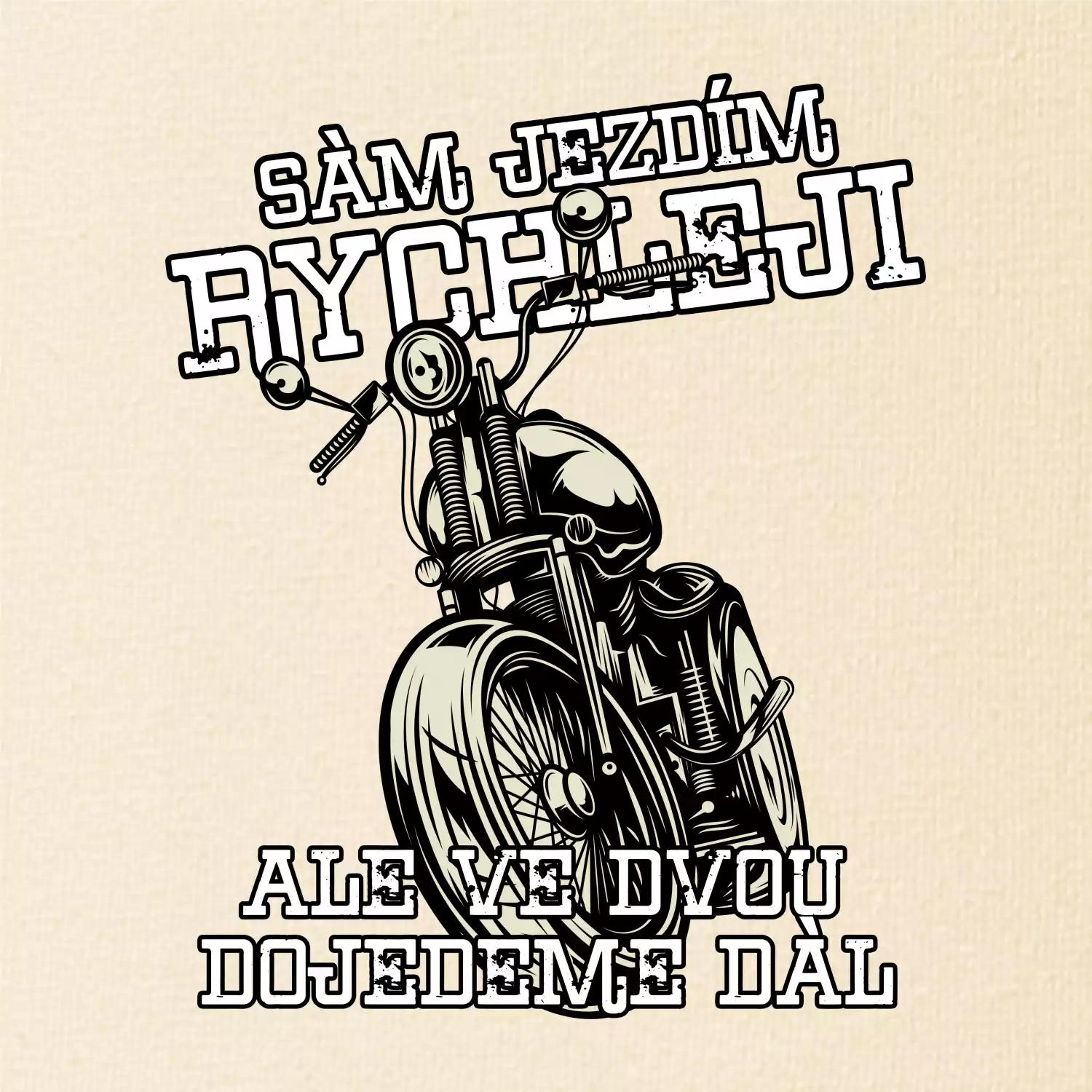 Sám jezdím rychleji, ale ve dvou dojedeme dál