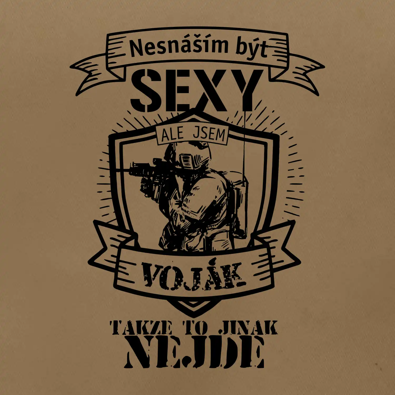 Nesnáším být sexy voják - erb