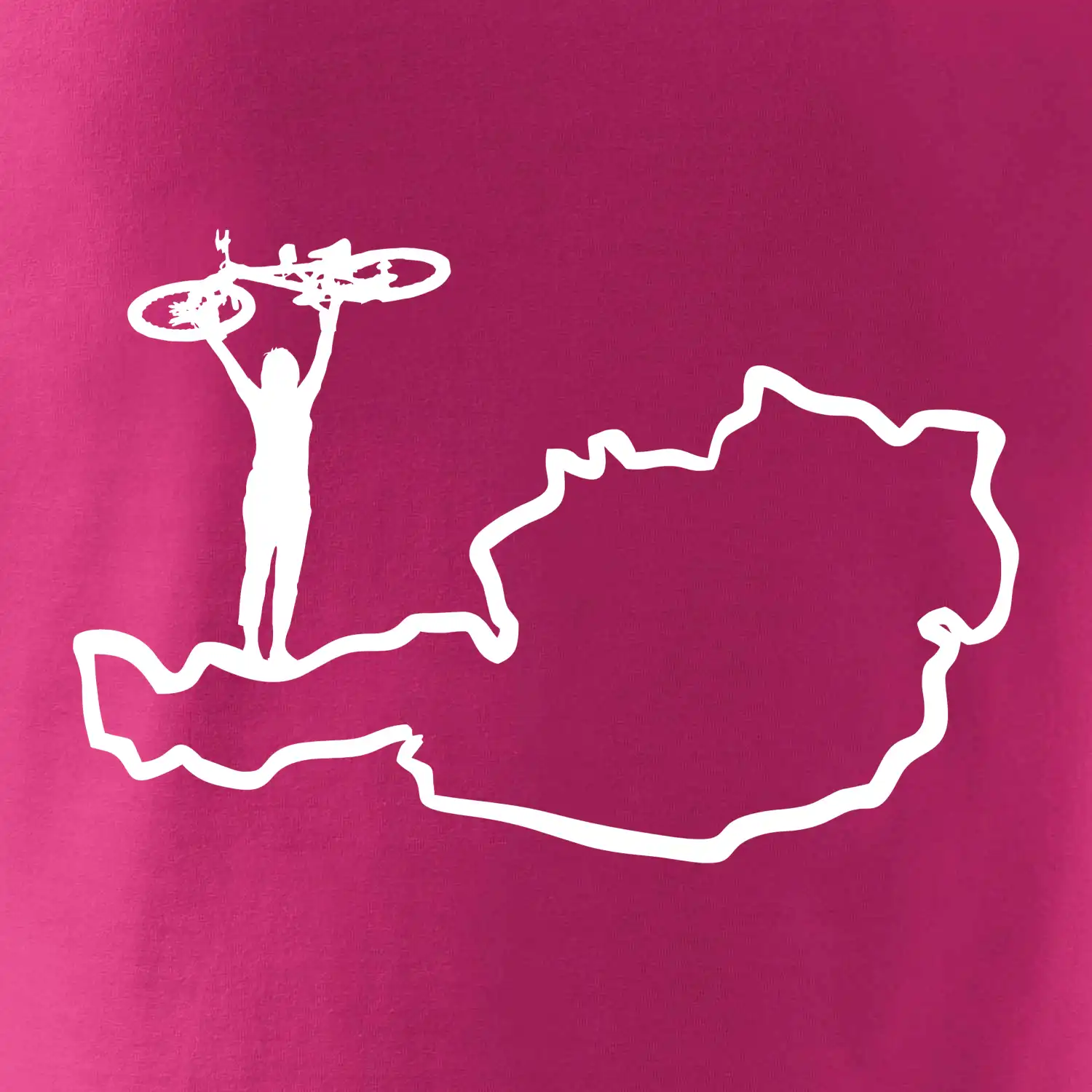 Cyklistka - Mapa Rakouska