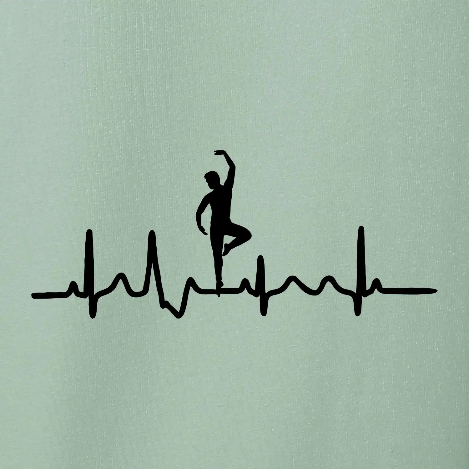 EKG tanečník muž