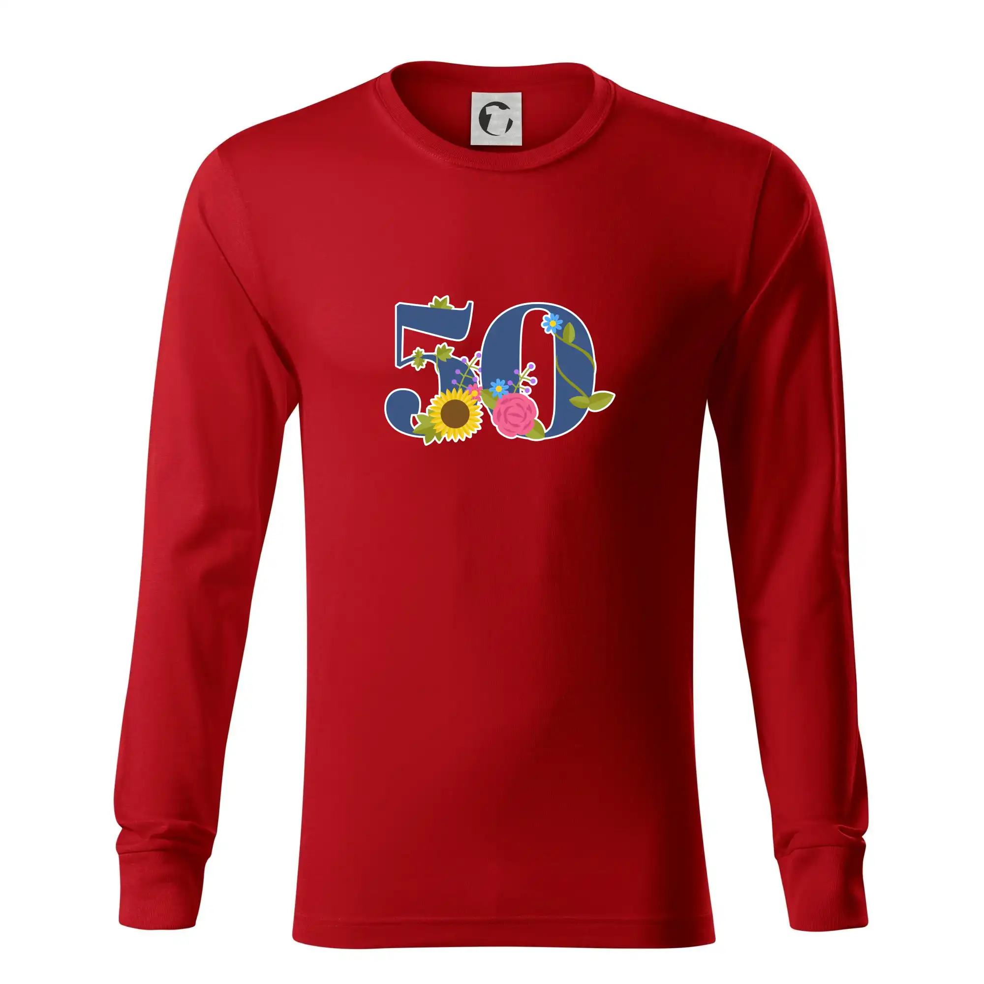 Květinové číslo kreslené - 50