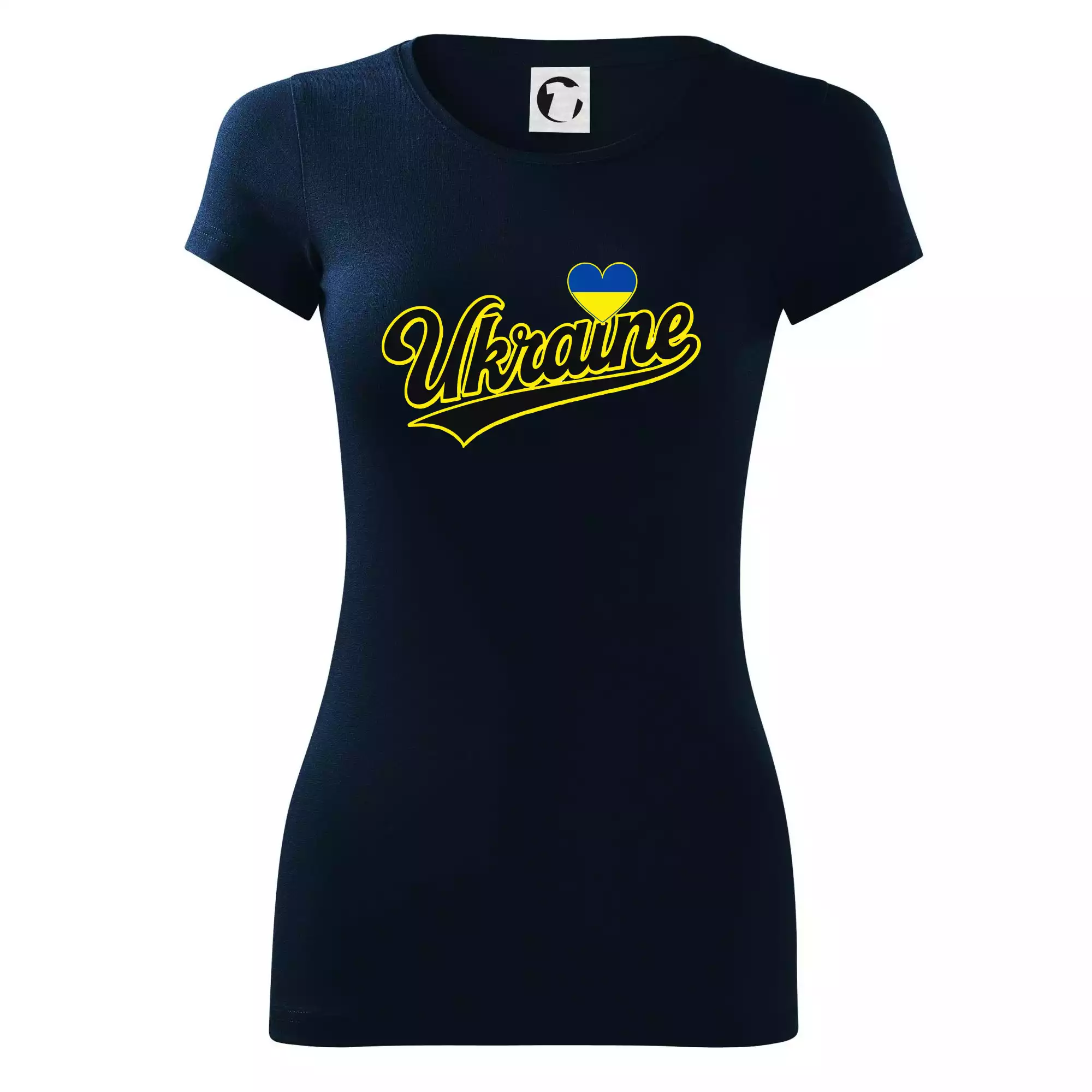 Ukraine - nápis černý