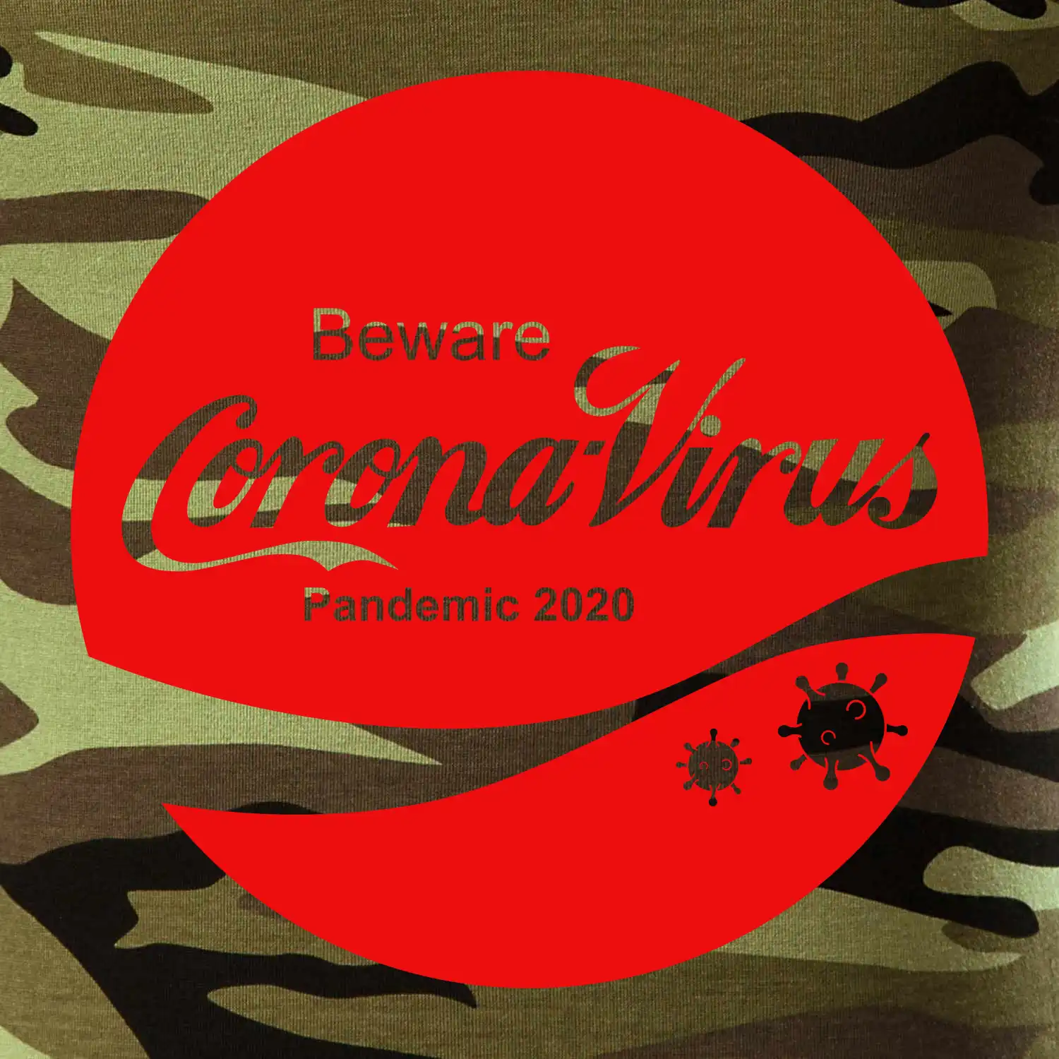 Corona virus pandemic logo