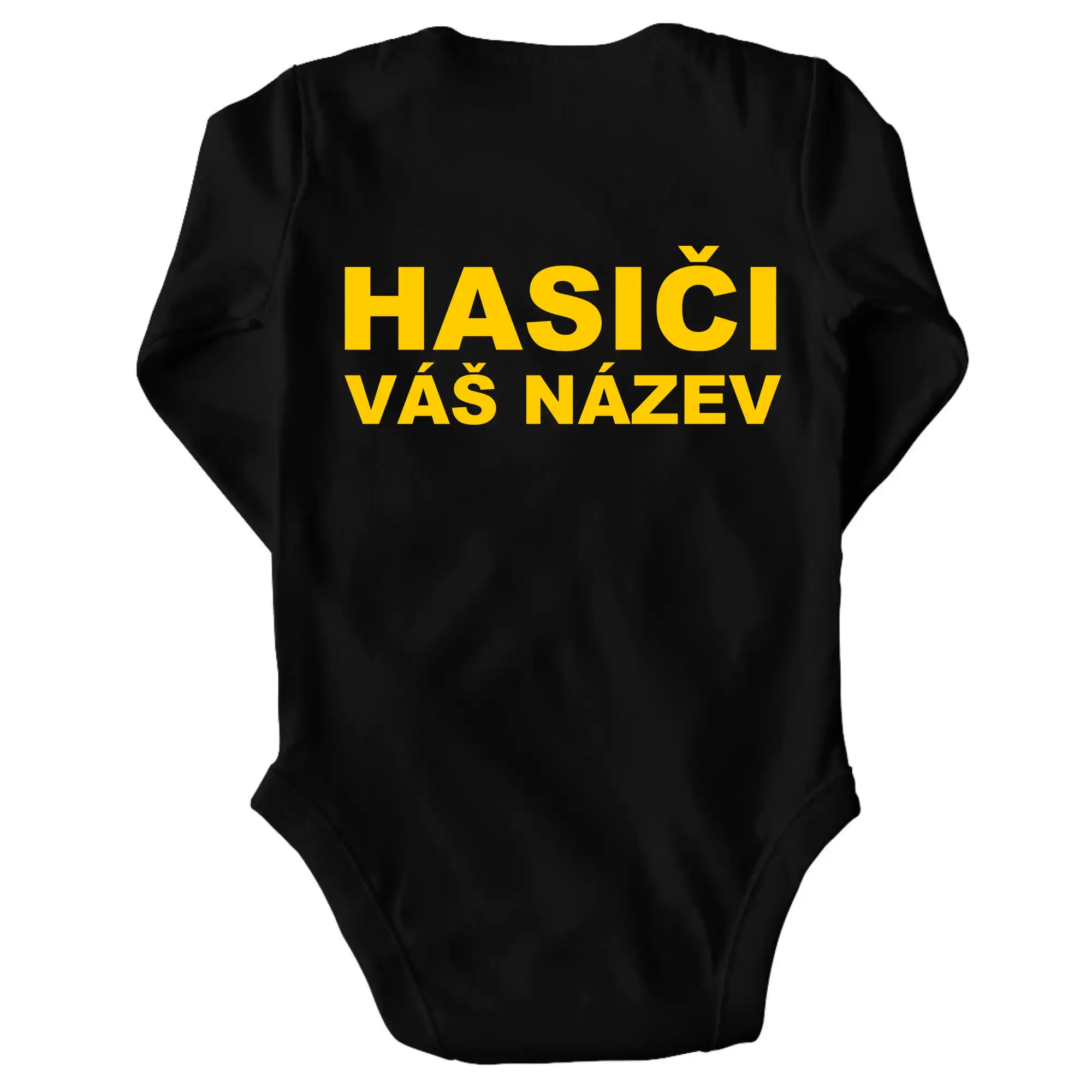 Hasiči - žlutý nápis - váš název sboru