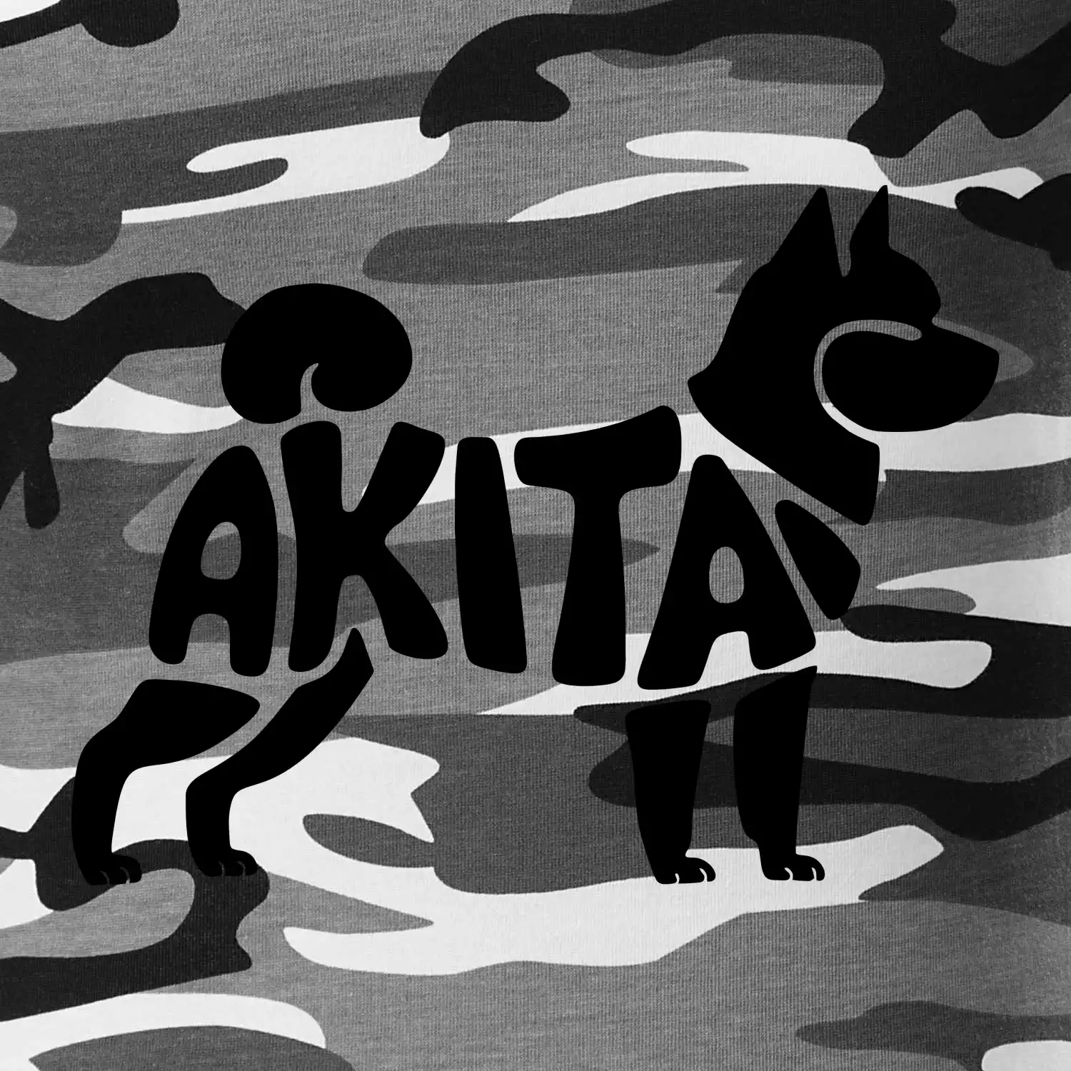 Akita Inu - Nápis v těle