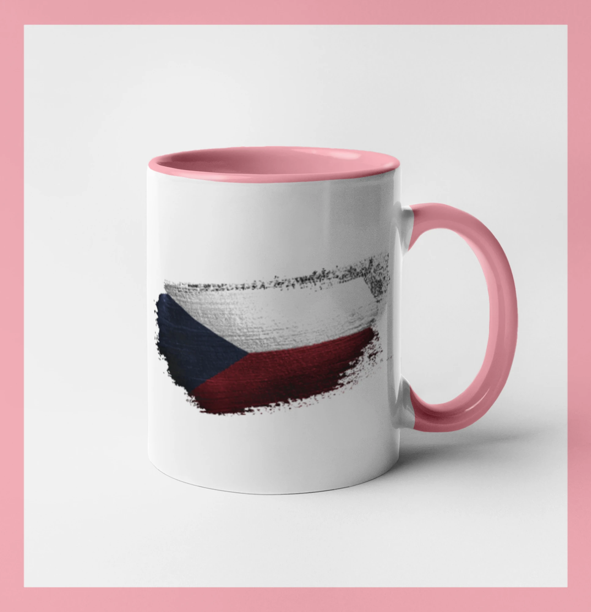 Česká vlajka okousaná