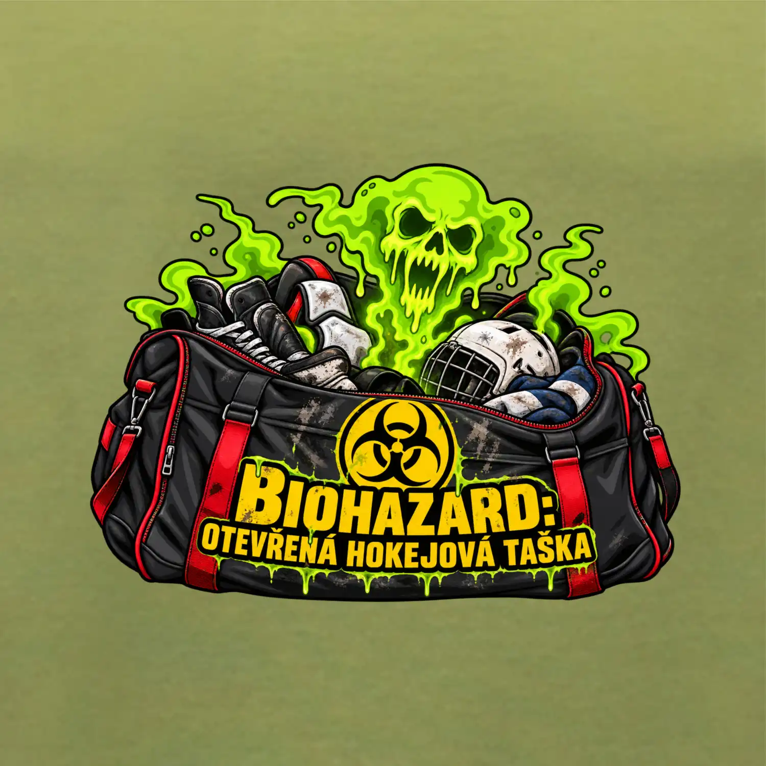 Biohazard otevřená hokejová taška